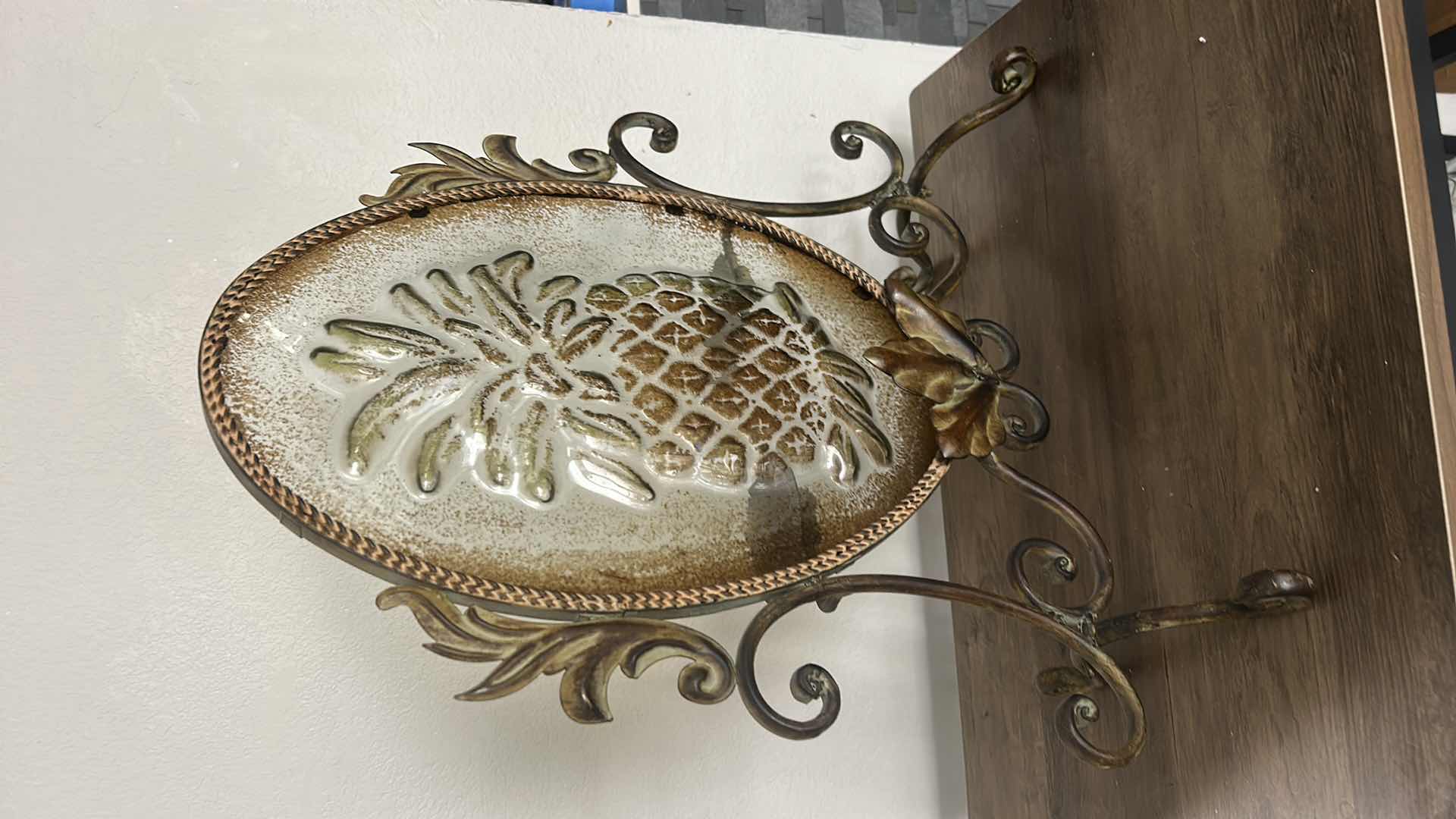 Photo 1 of ORNATE METAL CANDLE HOLDER H 19.5”