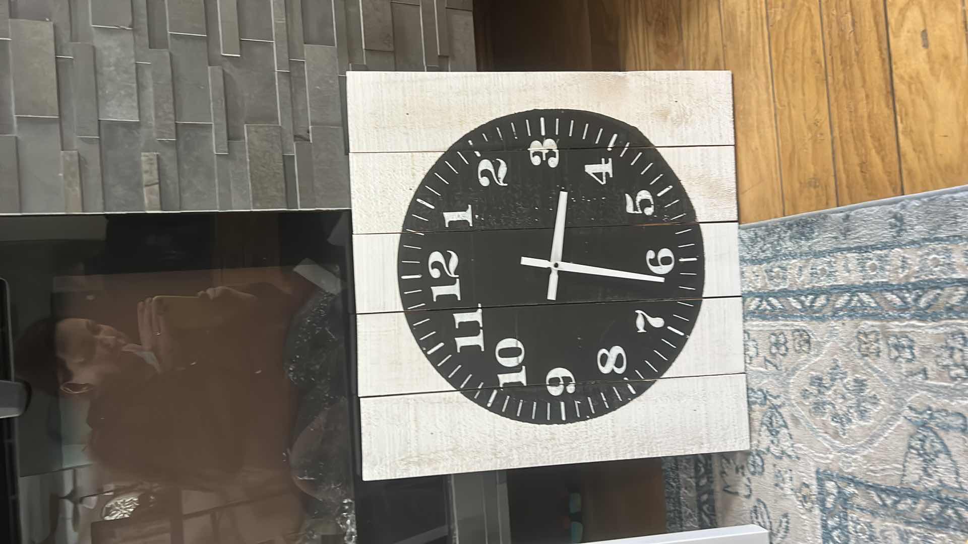 Photo 1 of SQUARE RUSTIC WALL CLOCK 20” x 20”