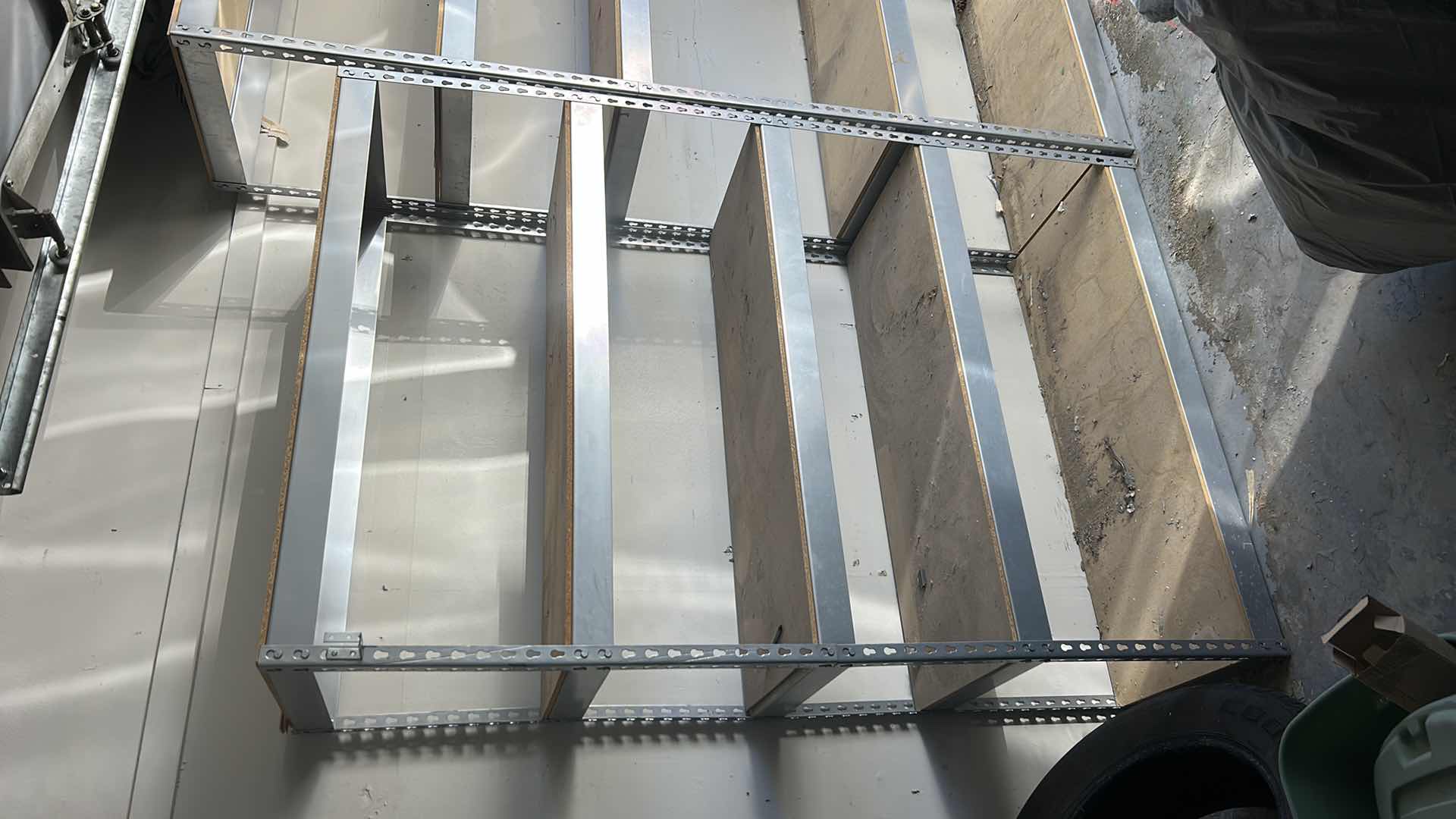 Photo 1 of HEAVY METAL SHELVING UNIT4’ x 18 1/2” x H6’