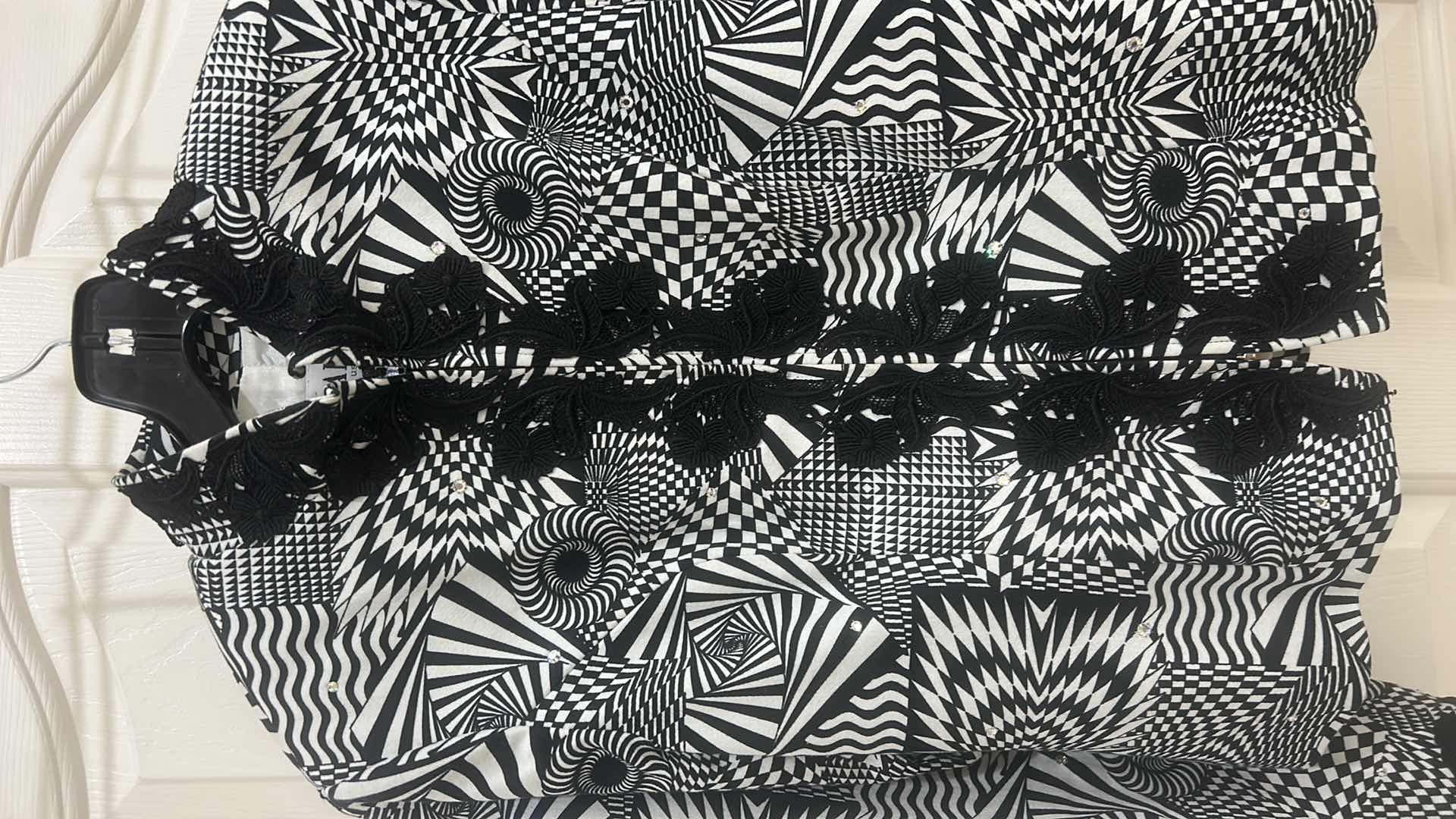 Photo 1 of ISABEL MARANT DESIGNER BLACK & WHITE JACKET (M)