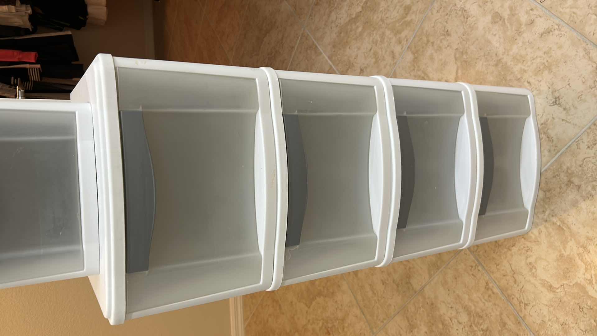 Photo 1 of 6- PLASTIC STORAGE CONTAINERS