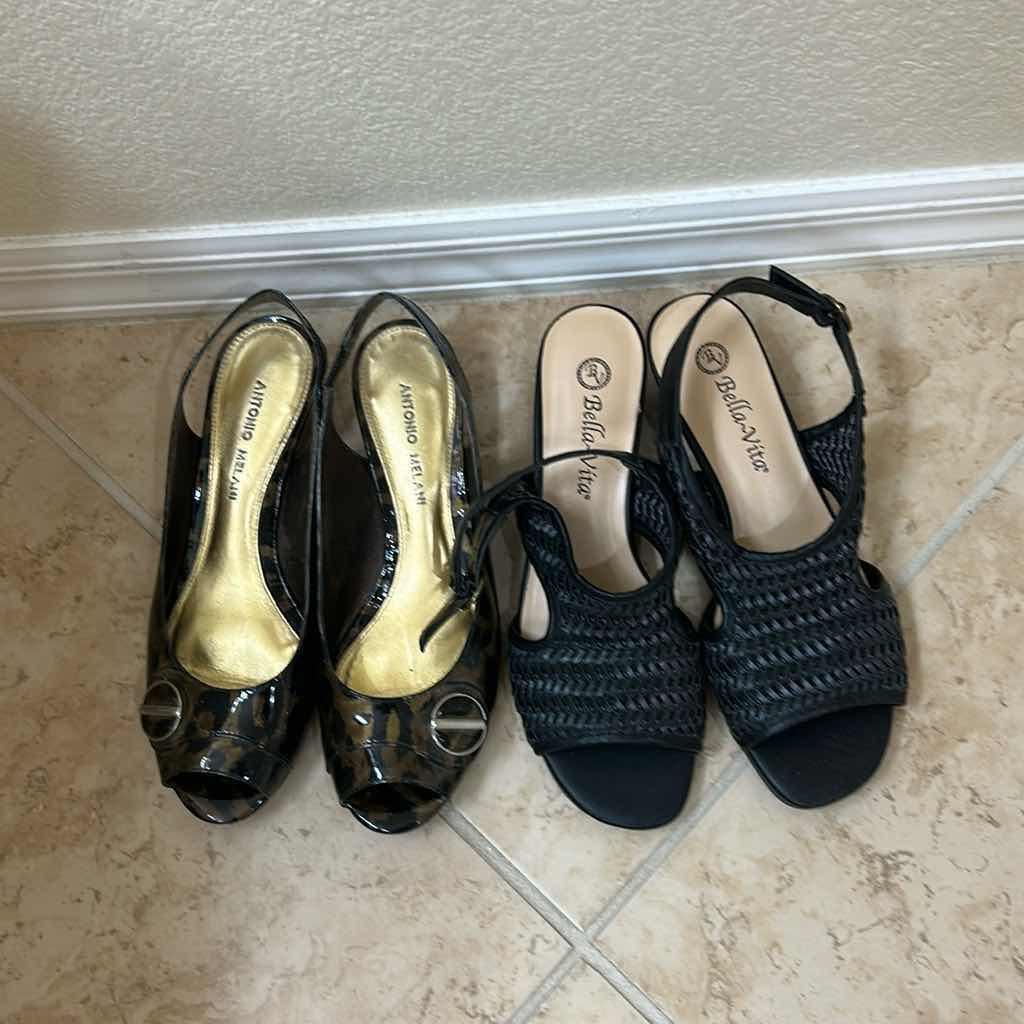Photo 1 of ANTONIO MELANI & BELLA VITA  SLING BACK WOMEN'S SHOES (SIZE 8N)