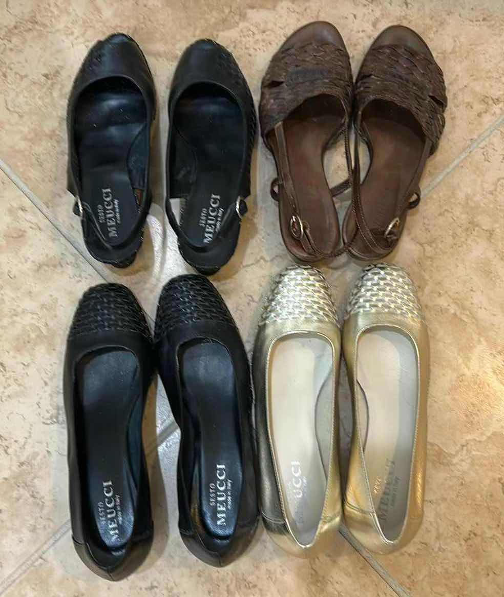 Photo 1 of 4 PAIRS- MEUCCI PUMPS SLING BACK (8N)