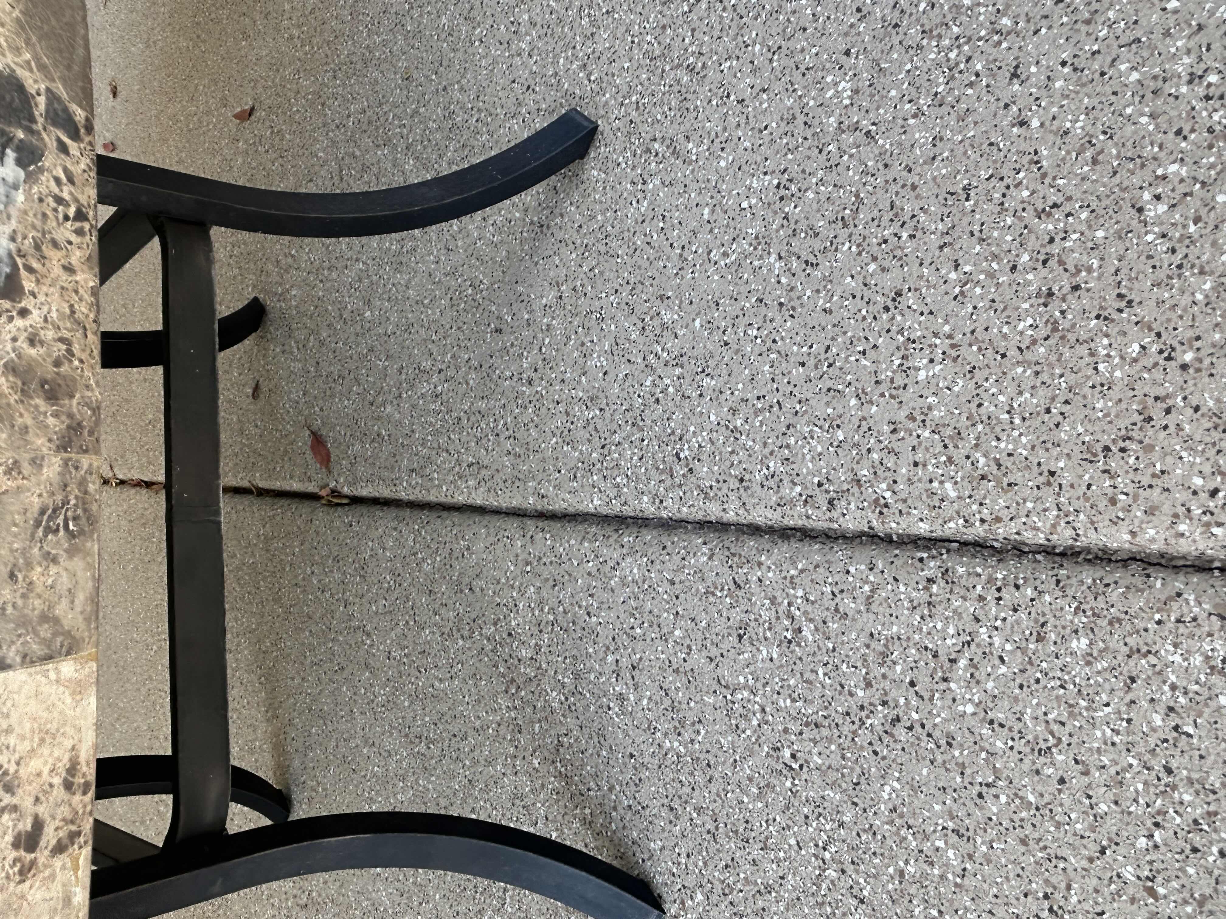 Photo 1 of FAUX MARBLE 48" ROUND TOP PATIO TABLE H 20"