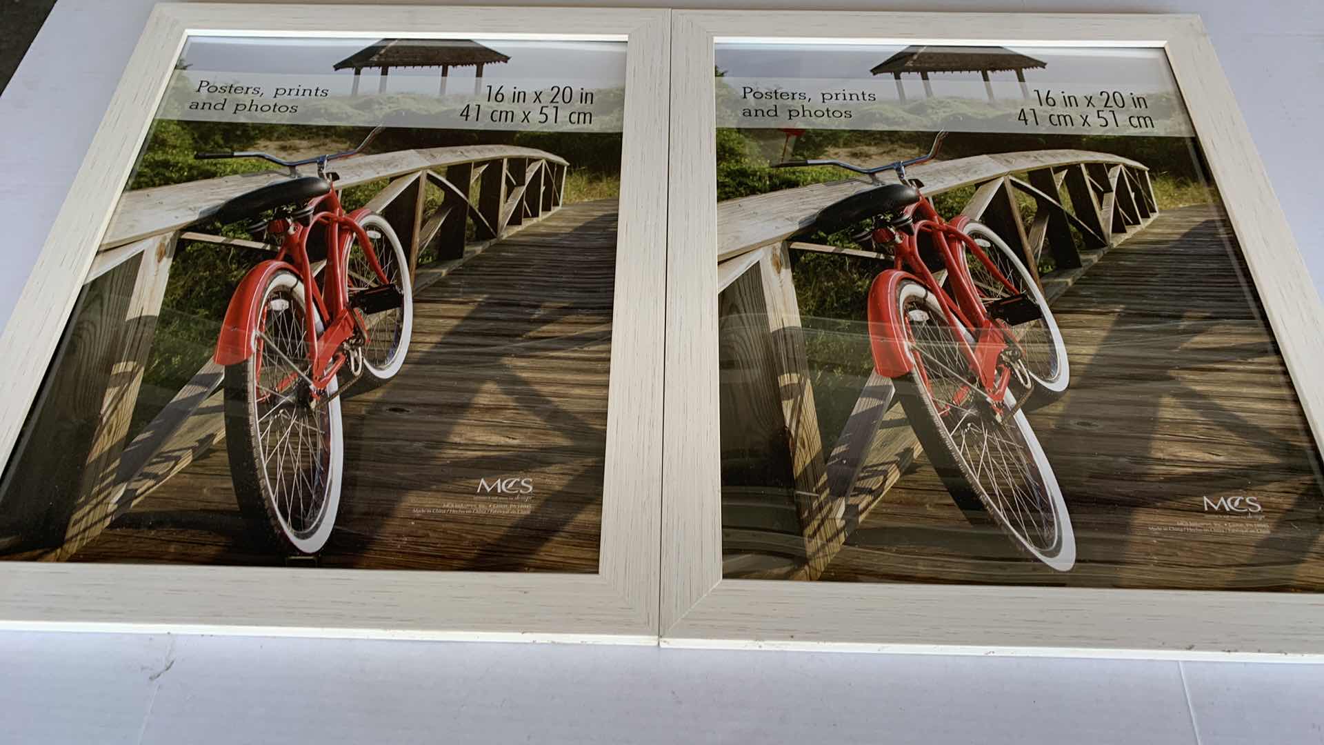Photo 1 of 2- WHITE WOOD PHOTO FRAMES
