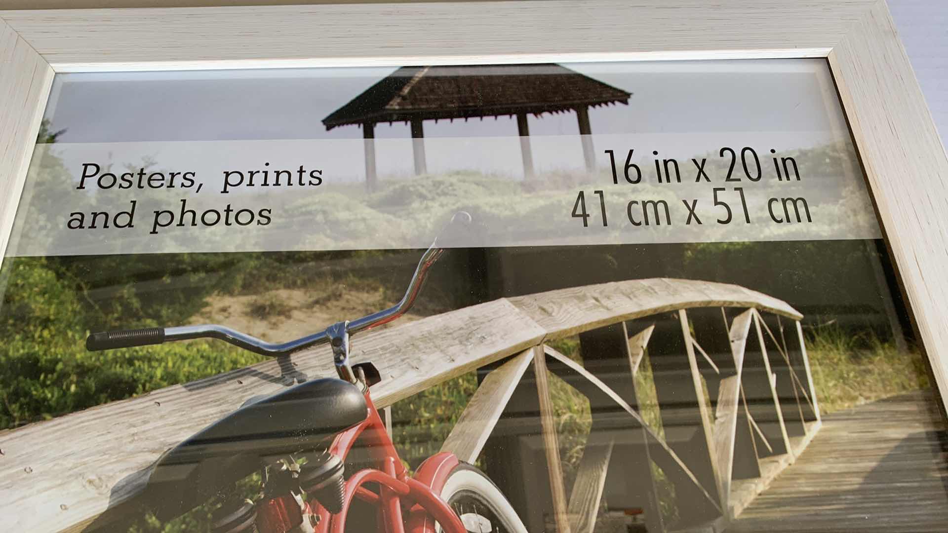Photo 1 of 2- WHITE WOOD PHOTO FRAMES