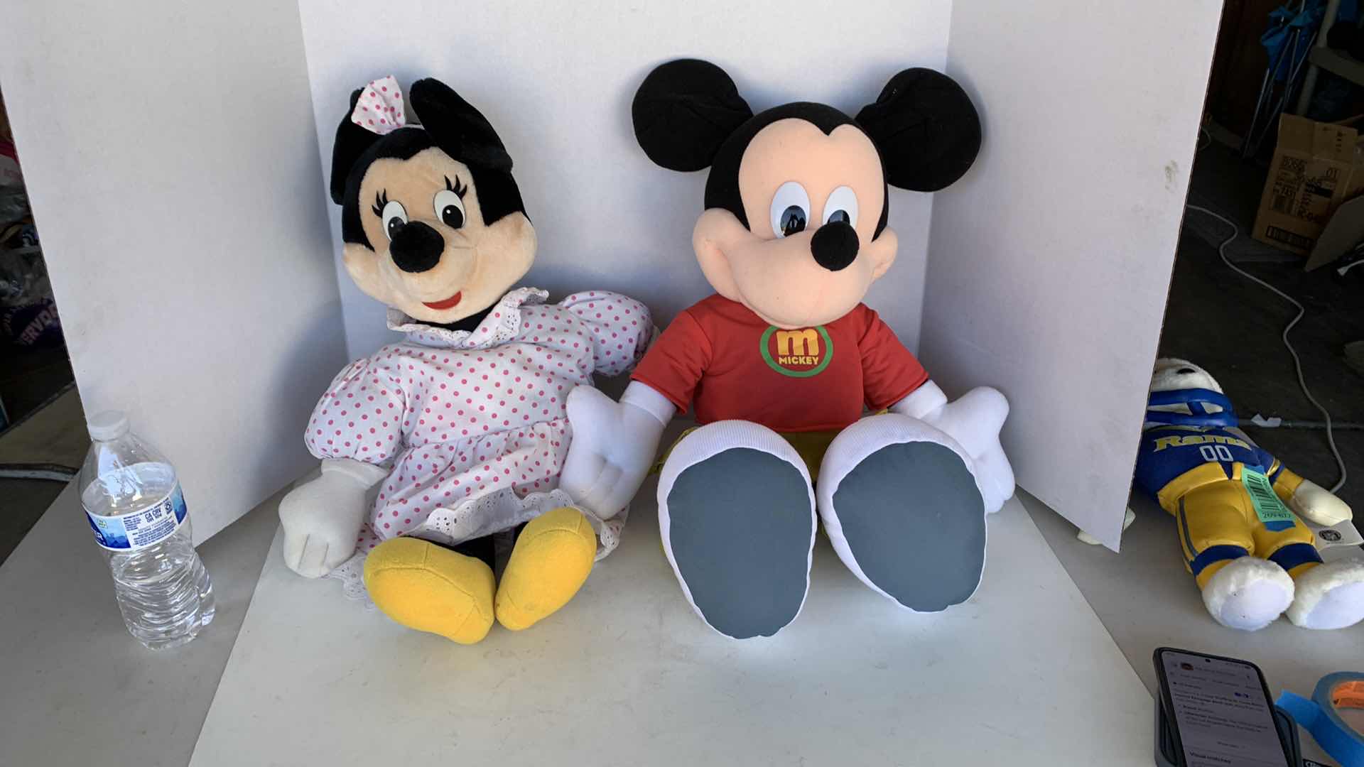 Photo 1 of DISNEY MICKEY AND MINNE MOUSE PLUSH DOLLS 24”