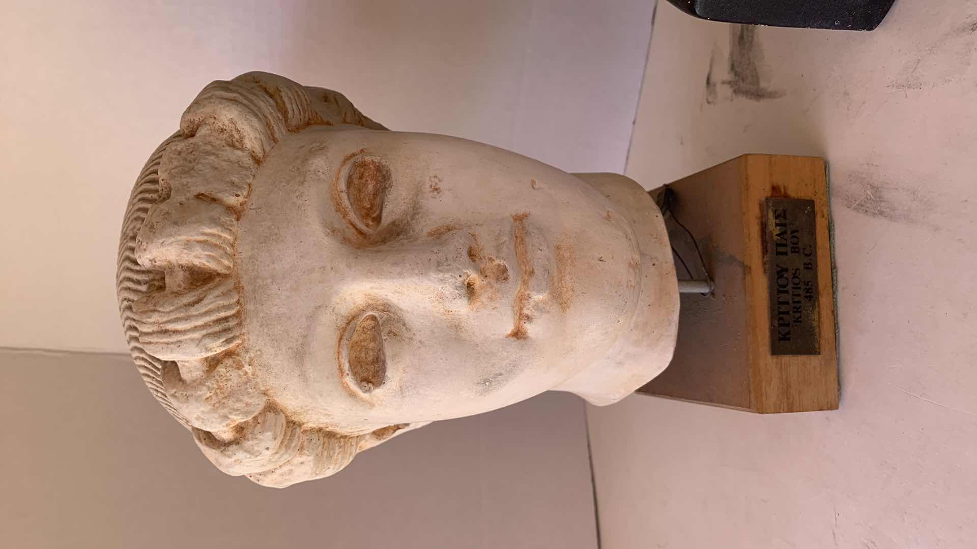 Photo 1 of PAIR OF GREEK BUSTS 14”