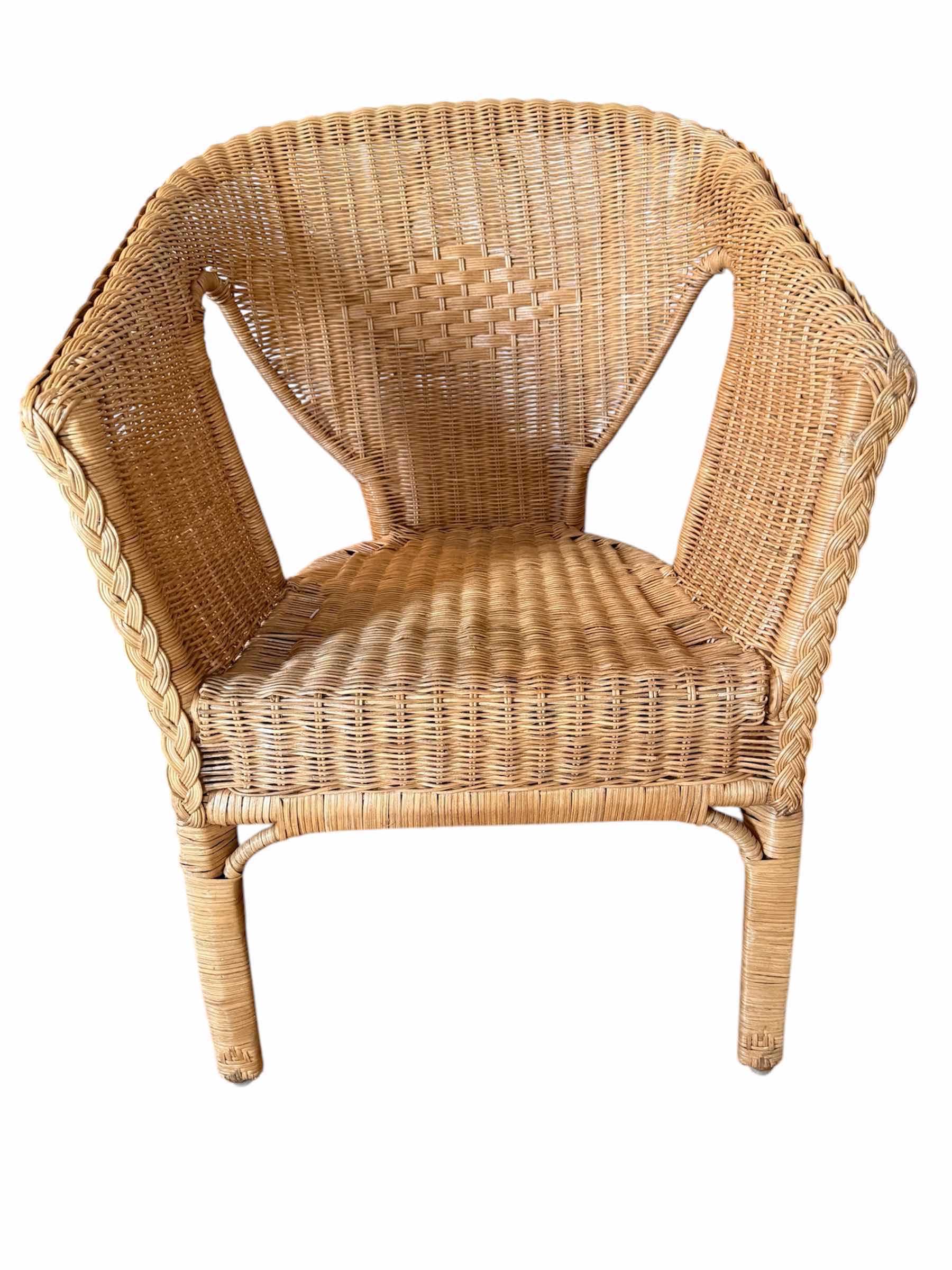 Photo 1 of AGEN RATTAN BAMBOO ARM CHAIR