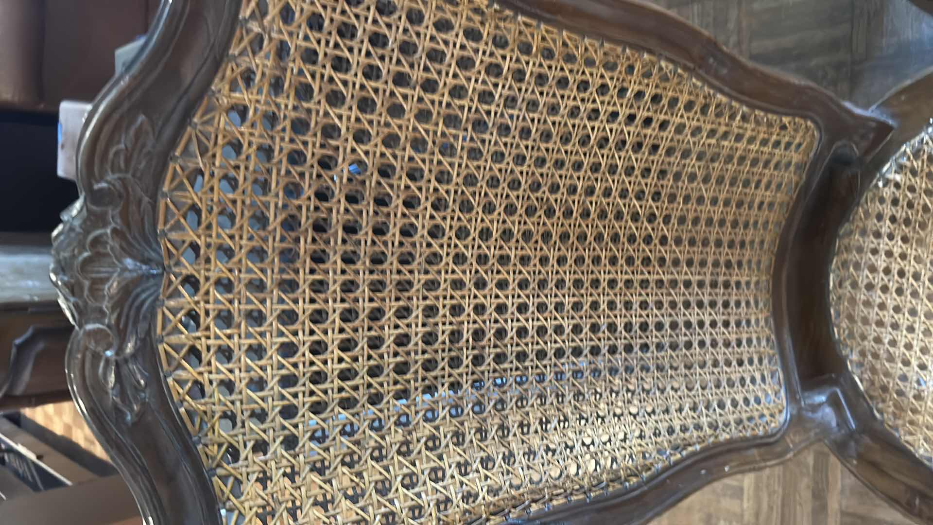 Photo 1 of 2 - ANTIQUE FRENCH CANE DINING SIDE CHAIRS