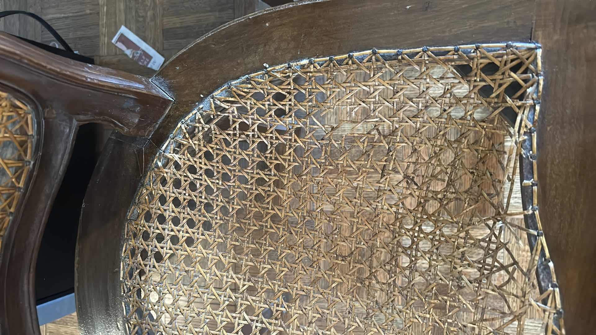 Photo 1 of 2 - ANTIQUE FRENCH CANE DINING SIDE CHAIRS