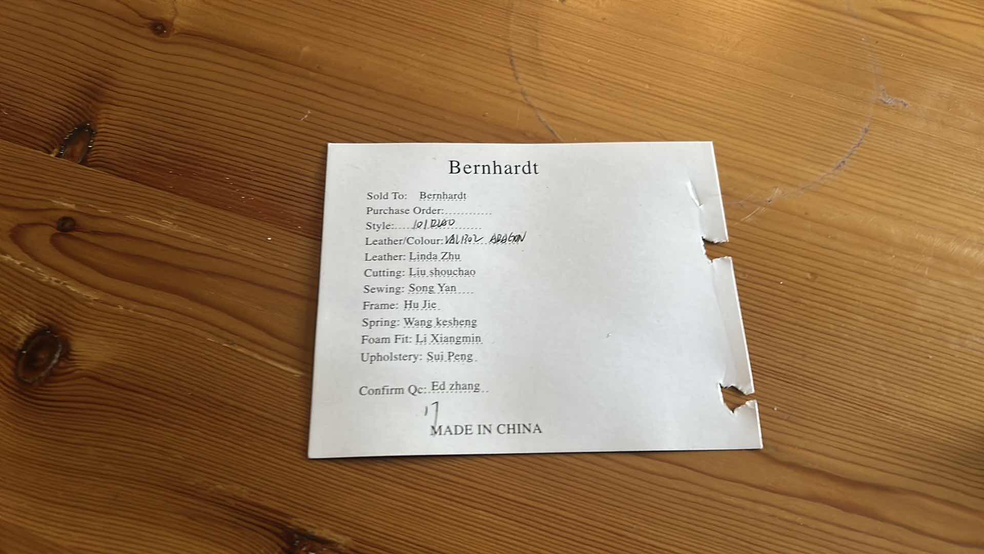 Photo 1 of BERNHARDT BROWN LEATHER RECLINER 33” x 35”  H41”