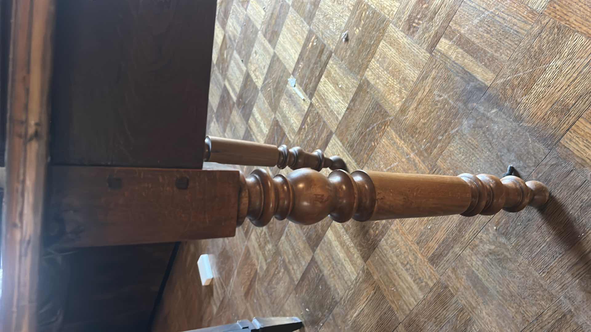 Photo 5 of ANTIQUE FRENCH SOLID WOOD FARMHOUSE DINING TABLE 78" x 26”  H28"