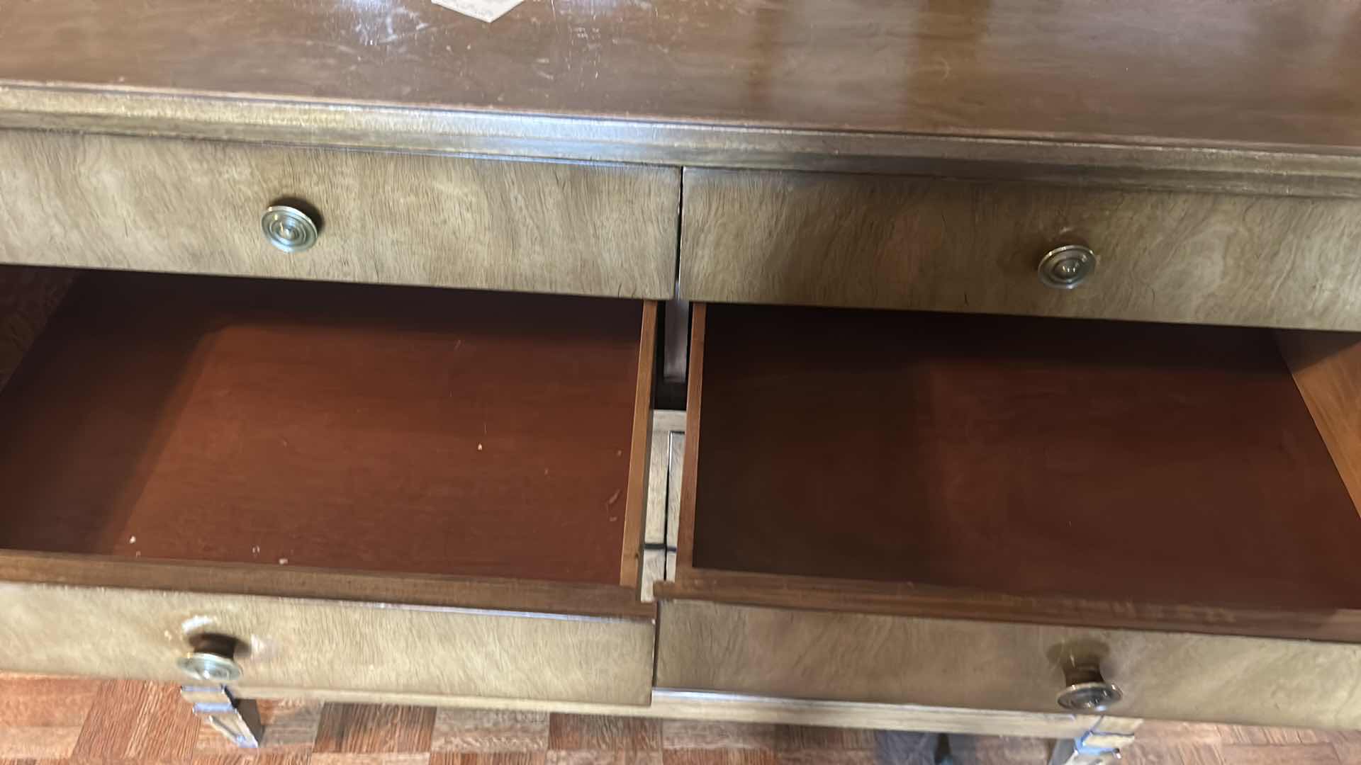 Photo 1 of VINTAGE SOLID WOOD CHEST DRESSER 48“ x 19“ H 41 1/2“