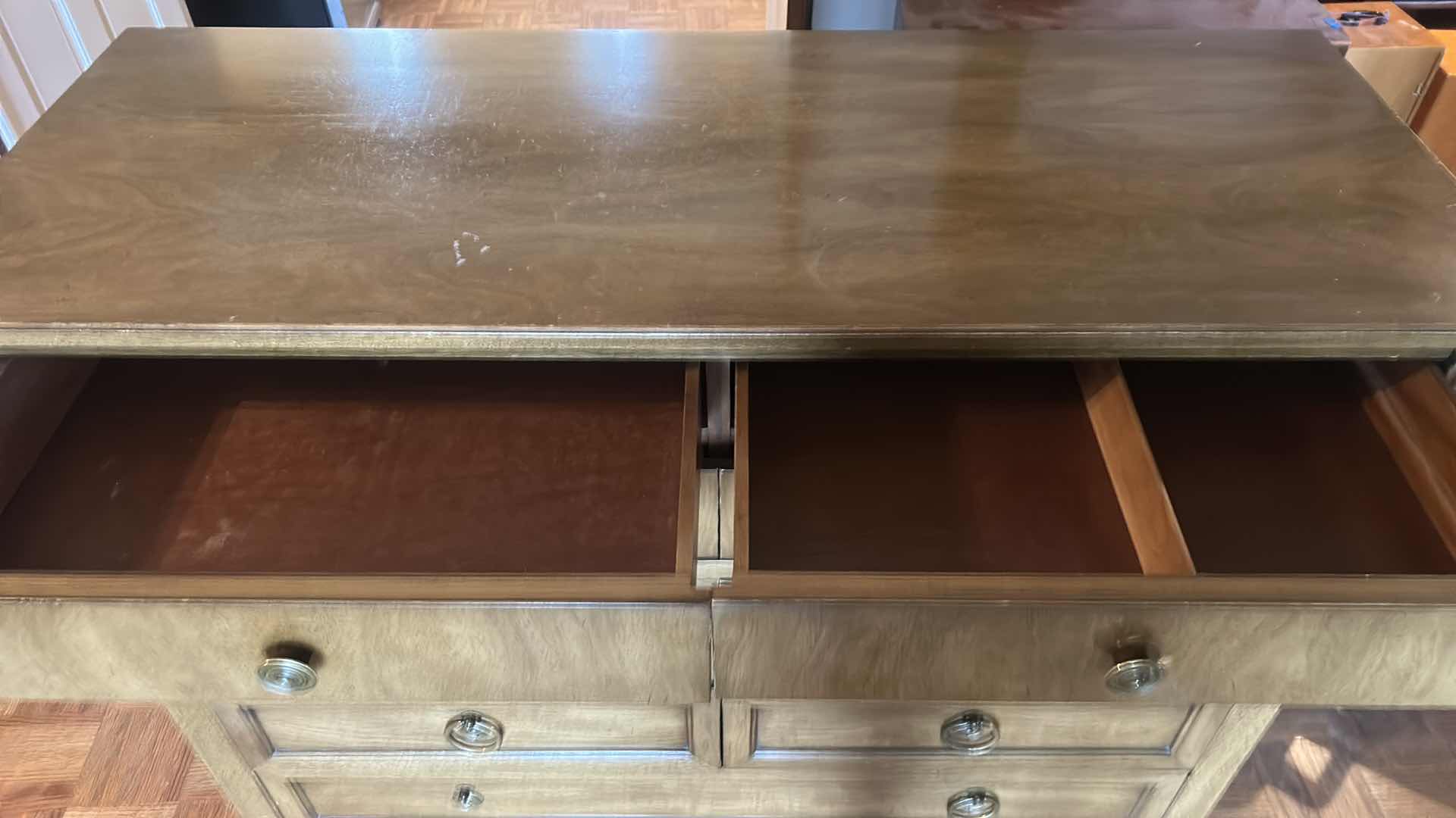 Photo 1 of VINTAGE SOLID WOOD CHEST DRESSER 48“ x 19“ H 41 1/2“