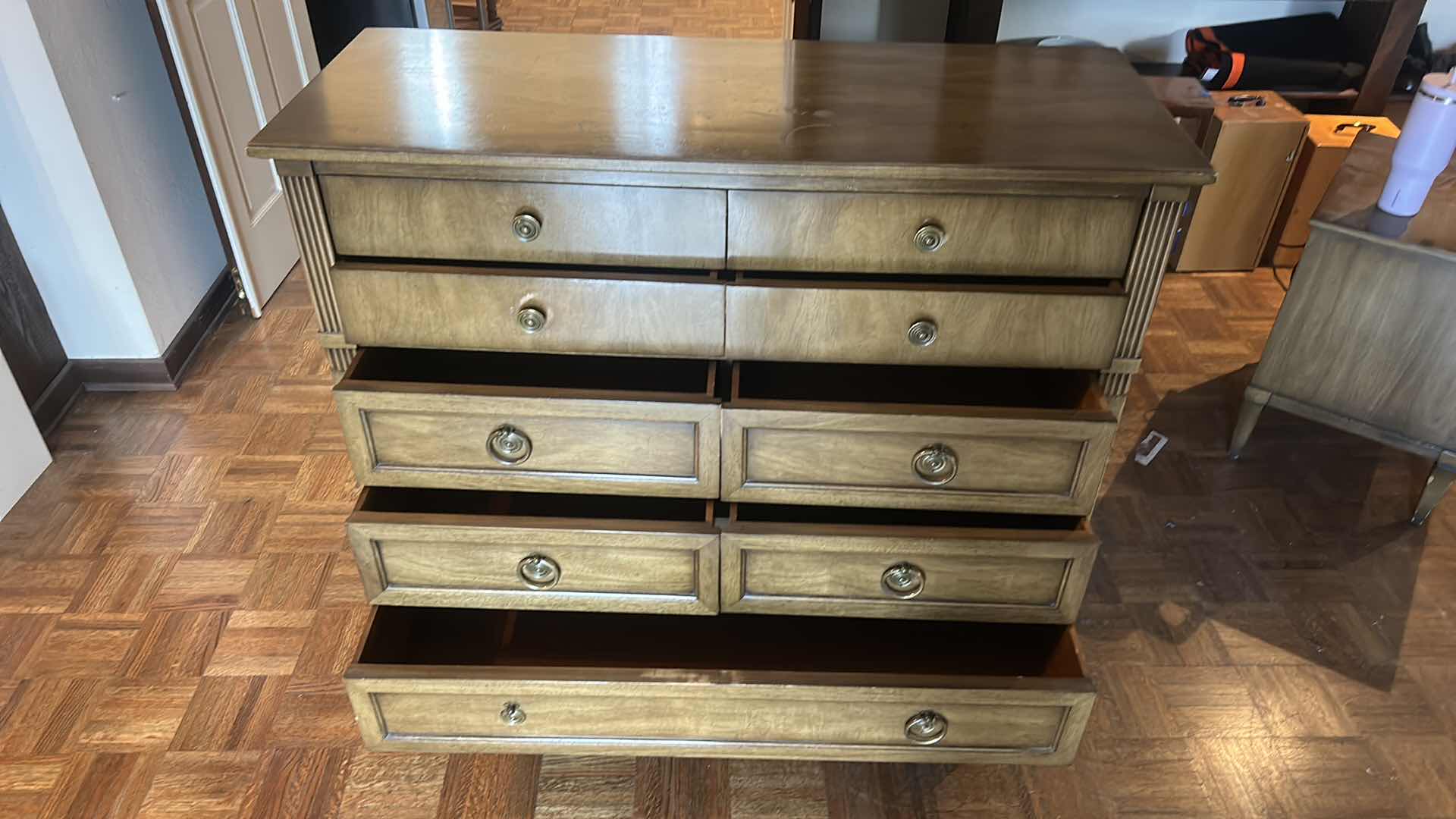 Photo 1 of VINTAGE SOLID WOOD CHEST DRESSER 48“ x 19“ H 41 1/2“