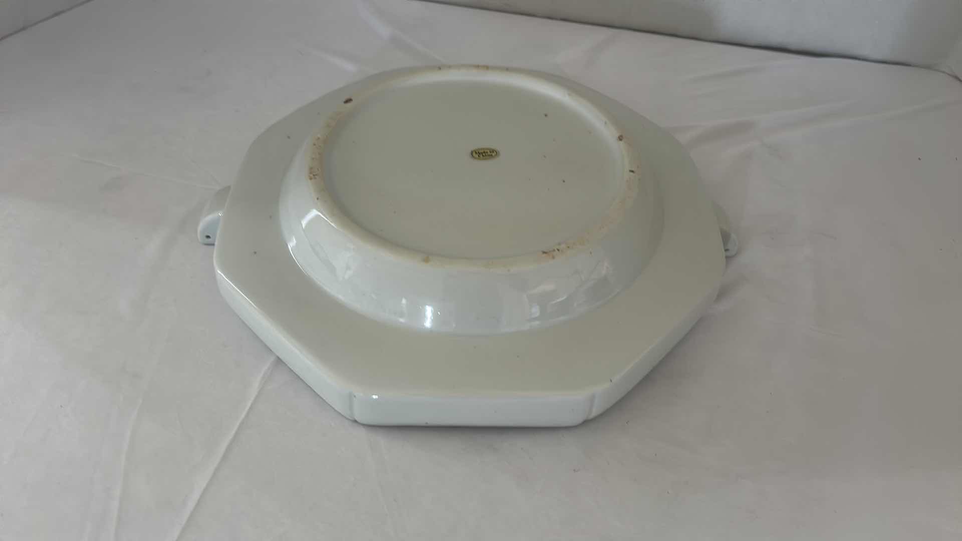 Photo 4 of ANTIQUE ASIAN PORCELAIN WARMING PLATE 