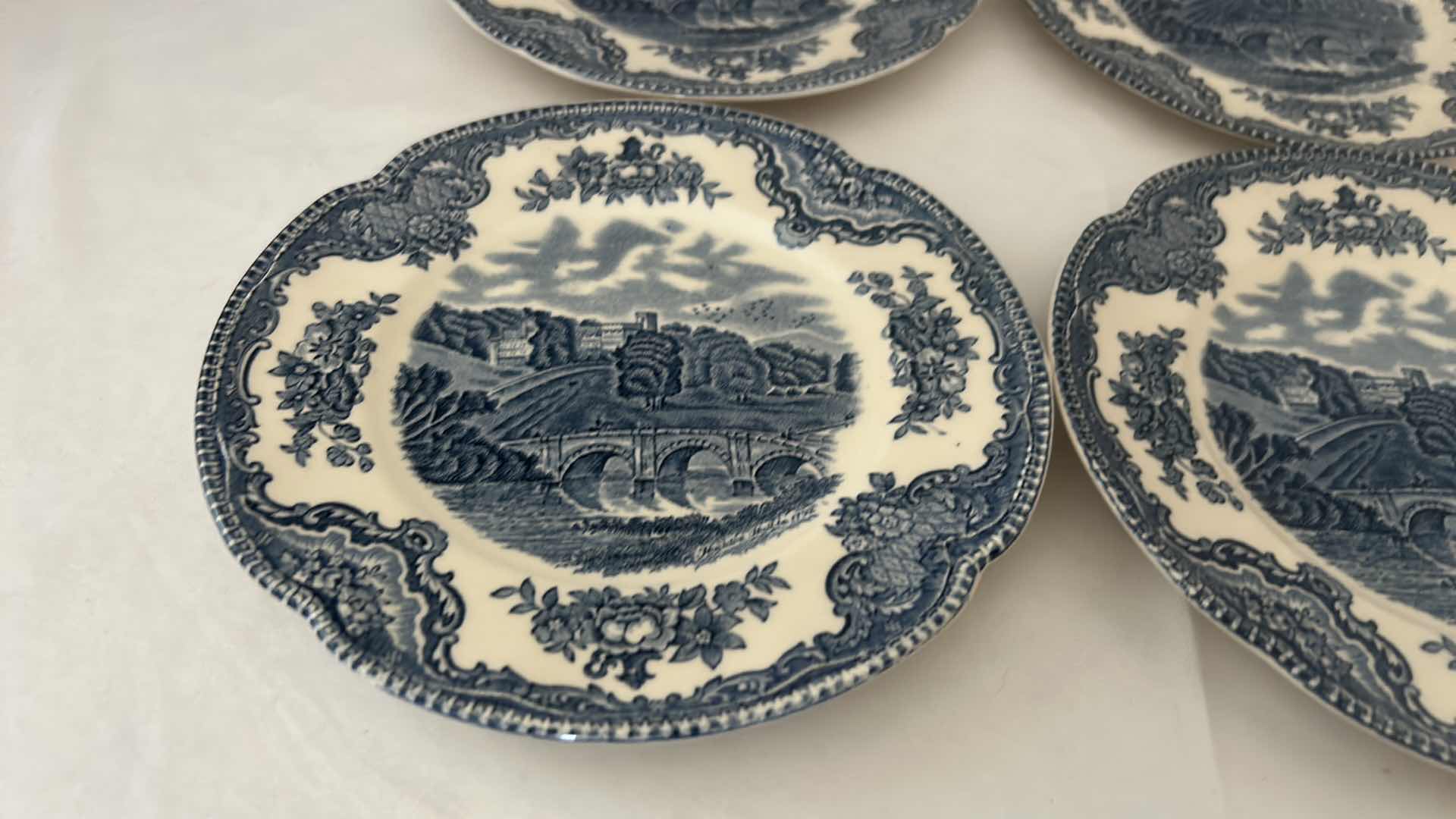 Photo 1 of 4 - OLD BRITAIN CASTLES BLUE JOHNSON BROTHERS BREAD AND BUTTER PLATE 6.25