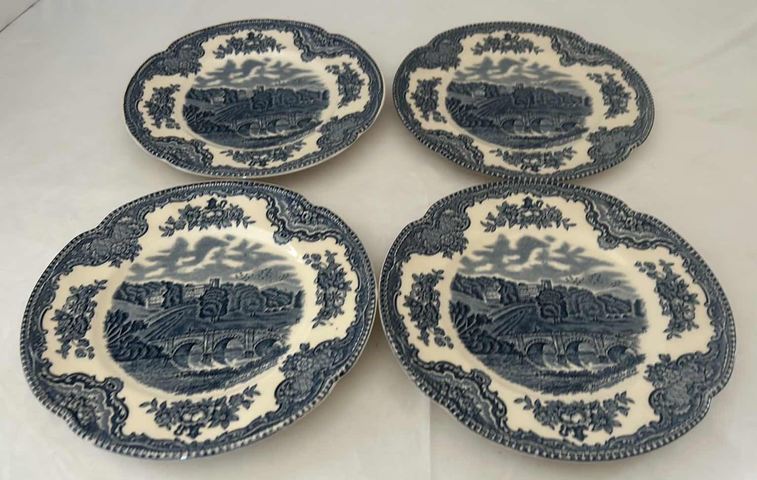 Photo 5 of 4 - OLD BRITAIN CASTLES BLUE JOHNSON BROTHERS BREAD AND BUTTER PLATE 6.25