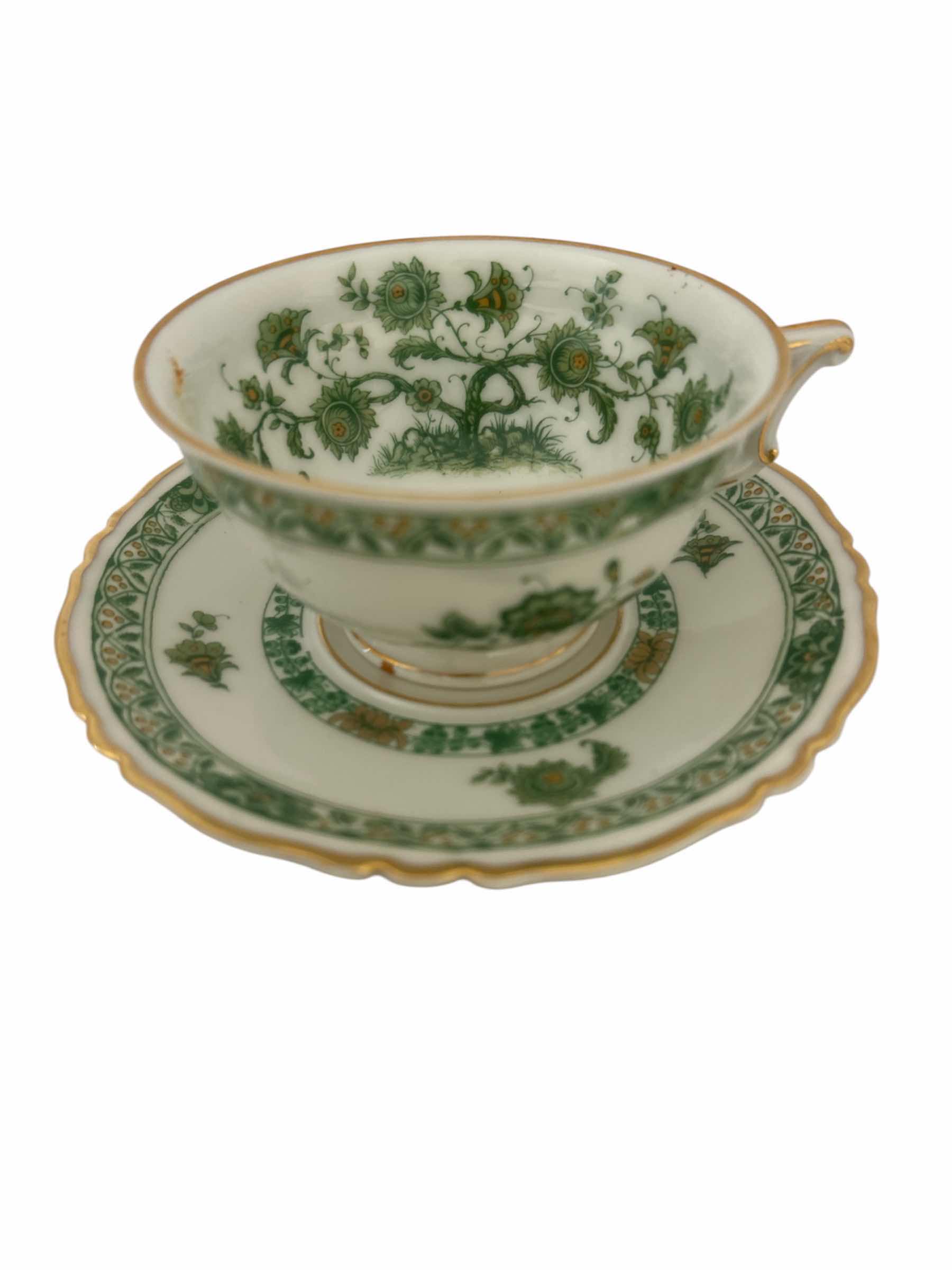 Photo 1 of HAVILAND’S CASHMERE FRANCE 5 PC SET - DINNER, SALAD AND DESSERT PLATE & TEACUP AND SAUCER