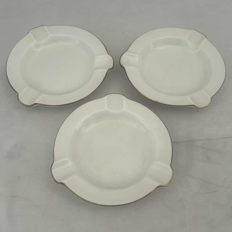 Photo 4 of 3-SHELLEY FINE BONE CHINA ENGLAND SMALL ASHTRAYS