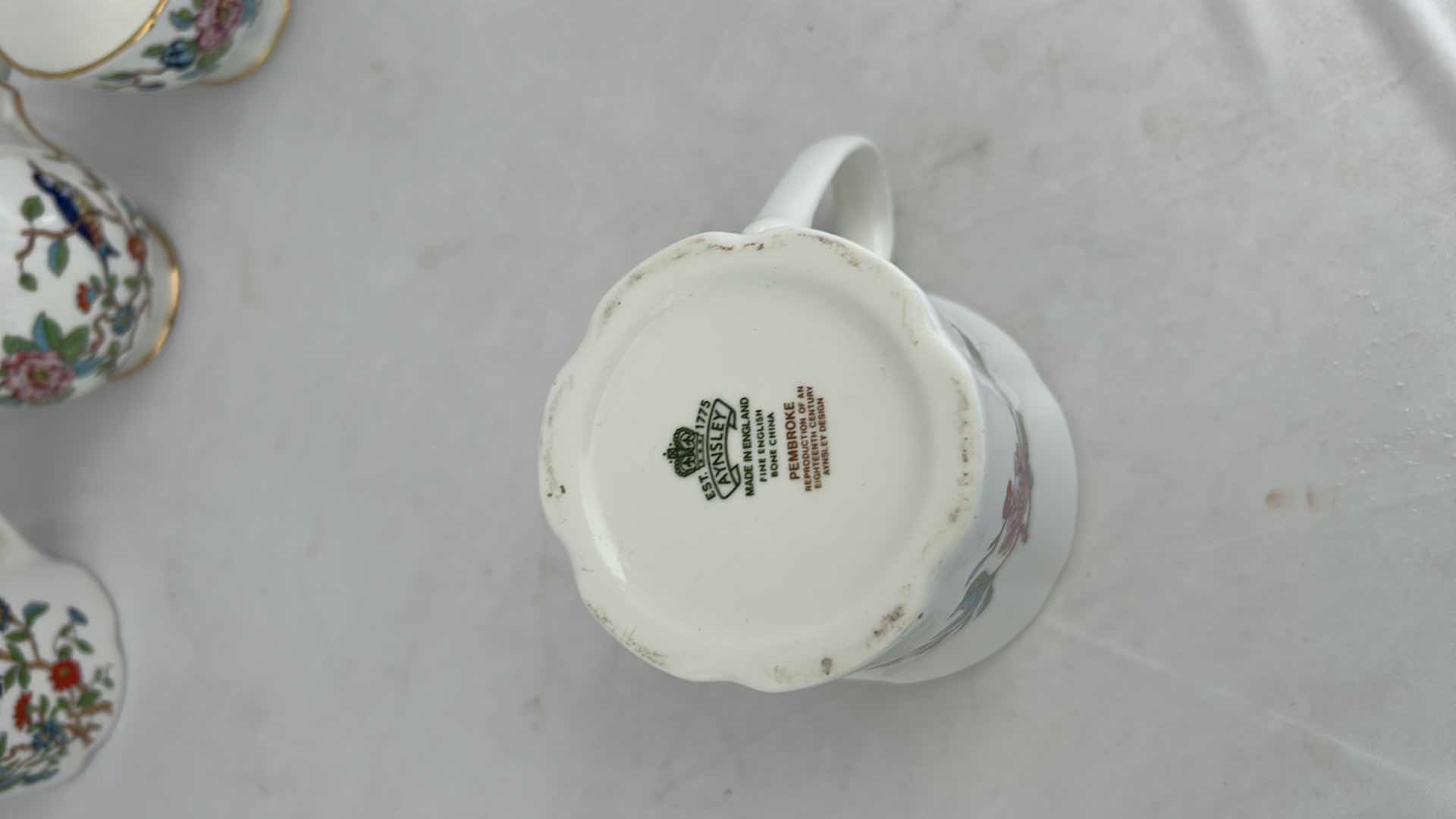 Photo 1 of 4 - FINE ENGLISH BONE CHINA MADE IN ENGLAND PEMBROKE AYNSLEY