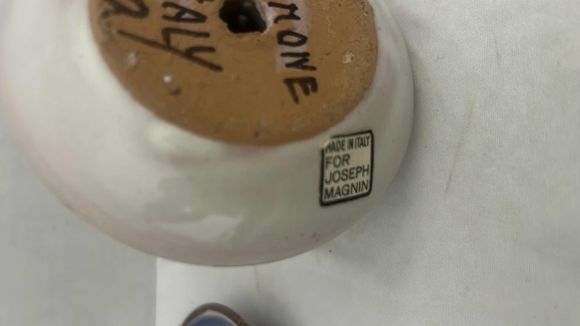 Photo 1 of 2 DESIMONE ITALY CERAMIC HAND PAINTED CANDLE STICK HOLDERS 5 1/4 inches