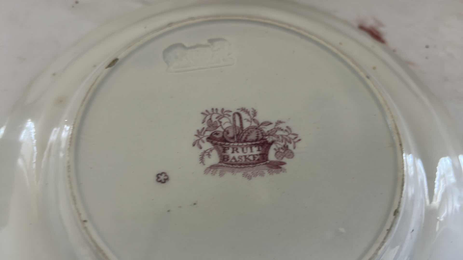 Photo 1 of 6 FRUITY BASKET PORCELAIN 8” PLATES