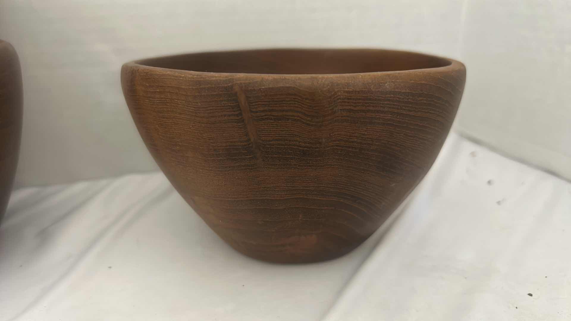 Photo 4 of 6-TEAK SALAD BOWLS  5 1/2” x 3 1/2”