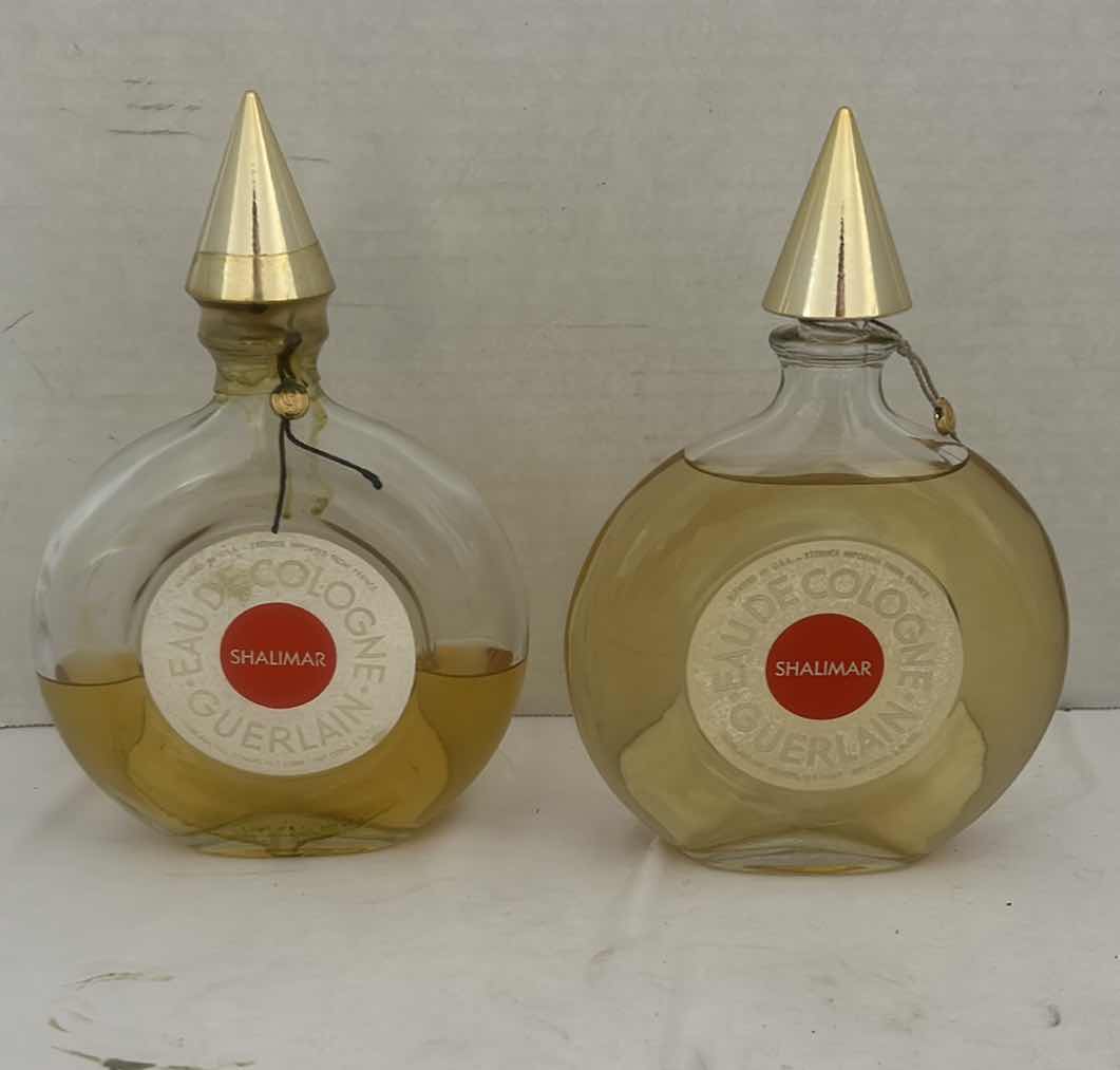 Photo 1 of 2- VINTAGE BOTTLES W SHALIMAR PERFUME