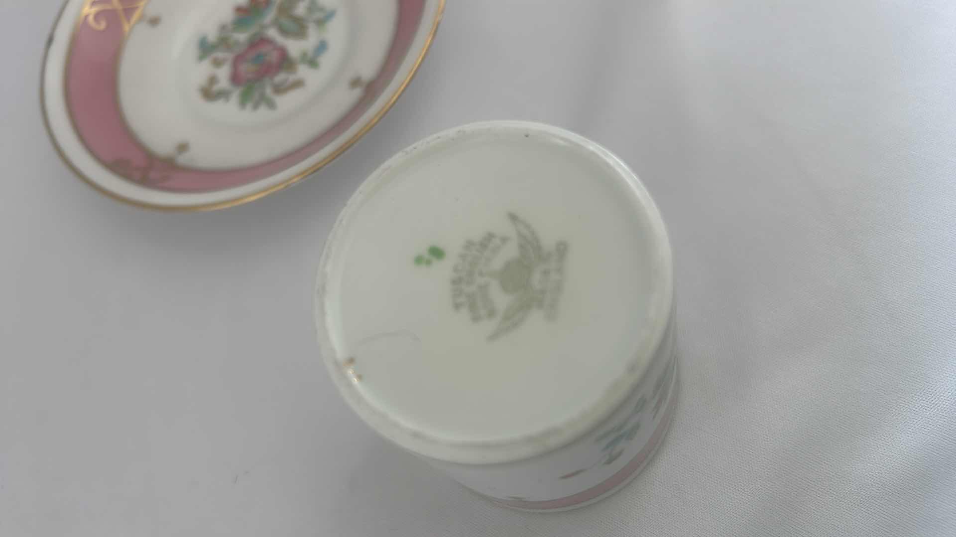 Photo 1 of 12 PC COLLECTION OF BONE CHINA AND PORCELAIN TEACUPS AND SAUCERS