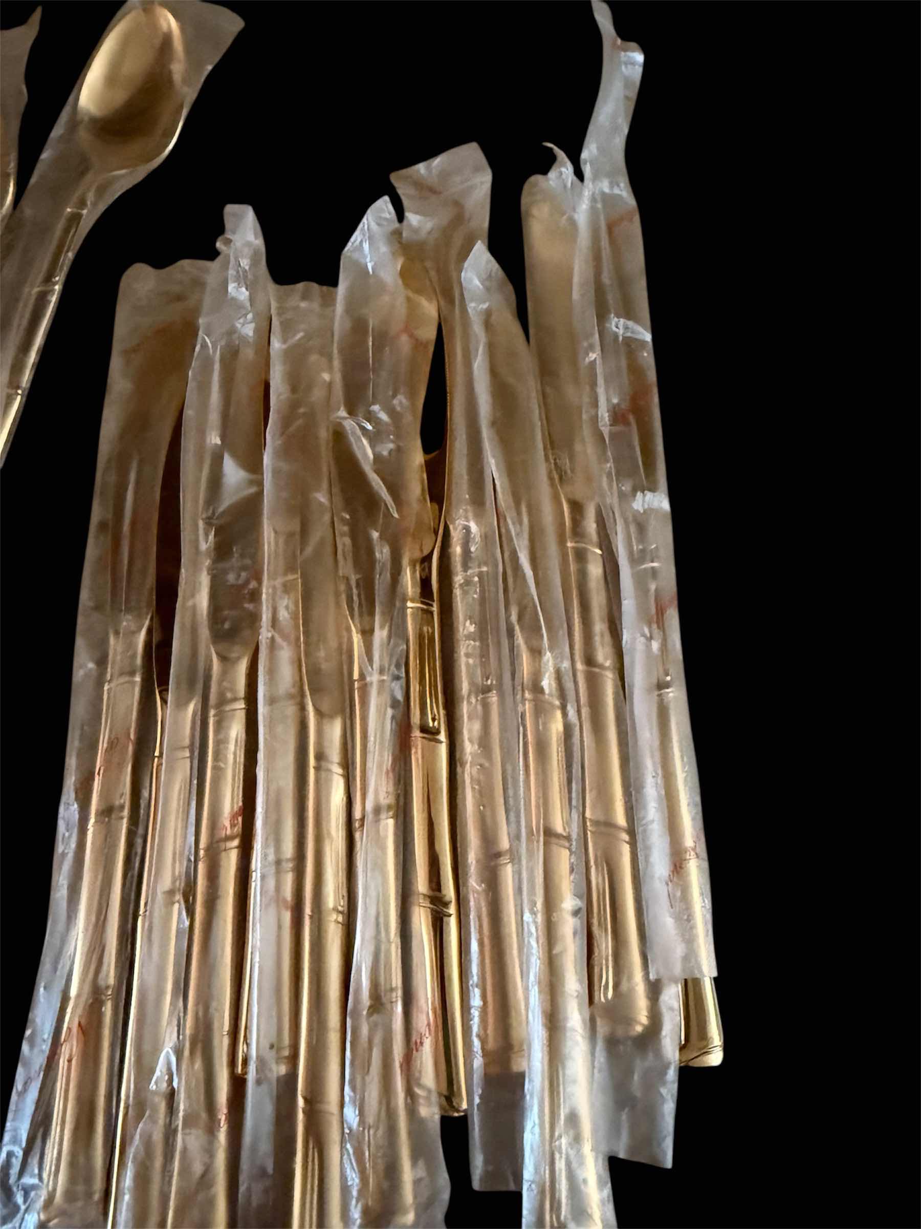 Photo 1 of 73 PCS-VINTAGE 23K GOLD-PLATED NATIONAL SILVER COMPANY SILVERWARE SET