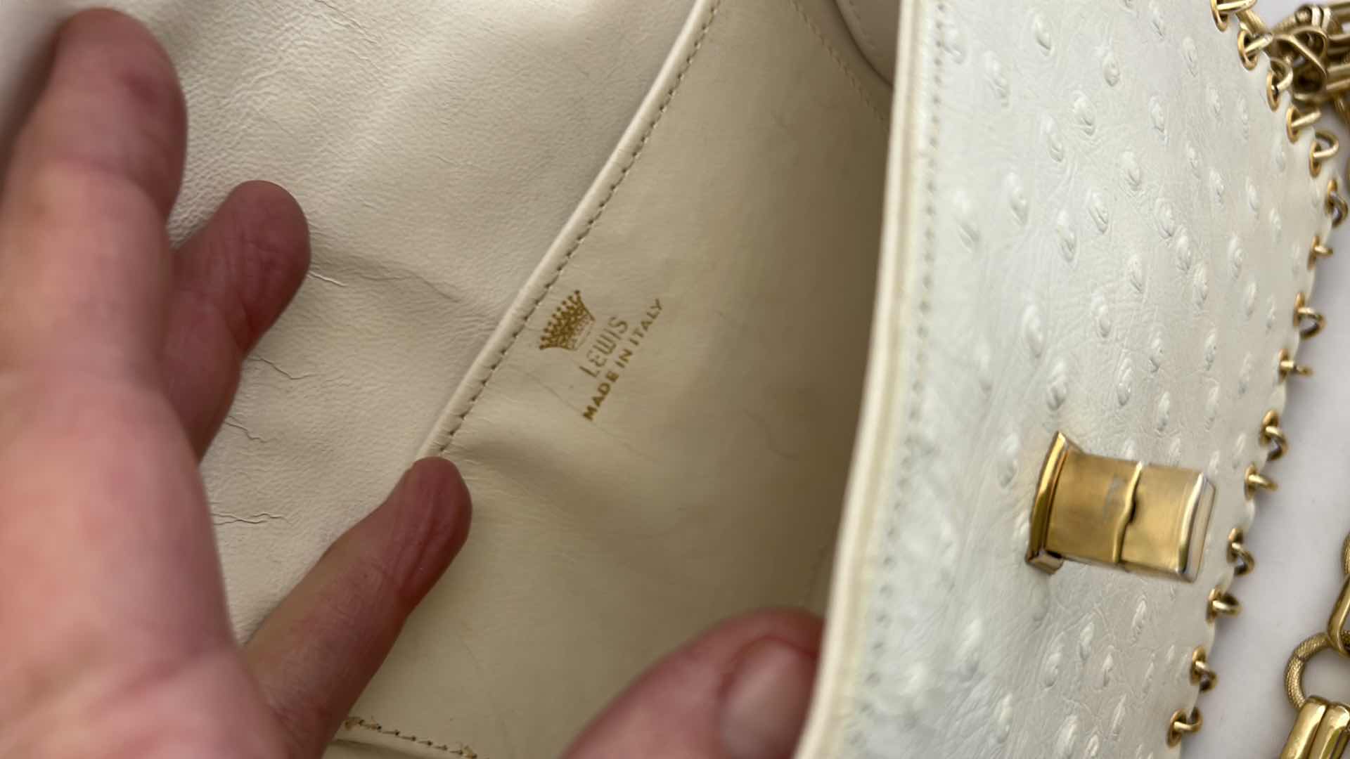 Photo 10 of 2 VINTAGE CREAM AND BLING HANDBAGS