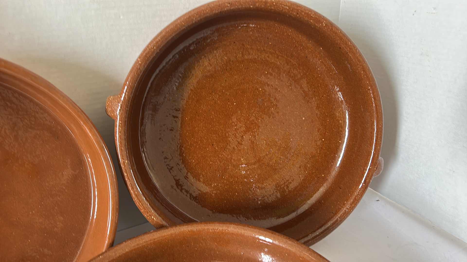 Photo 3 of 3 13” GLAZED POTTERY BOWLS