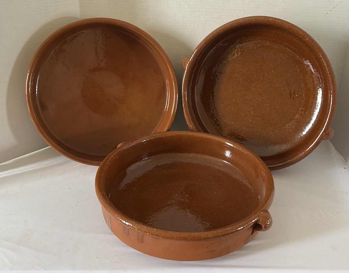 Photo 1 of 3 13” GLAZED POTTERY BOWLS