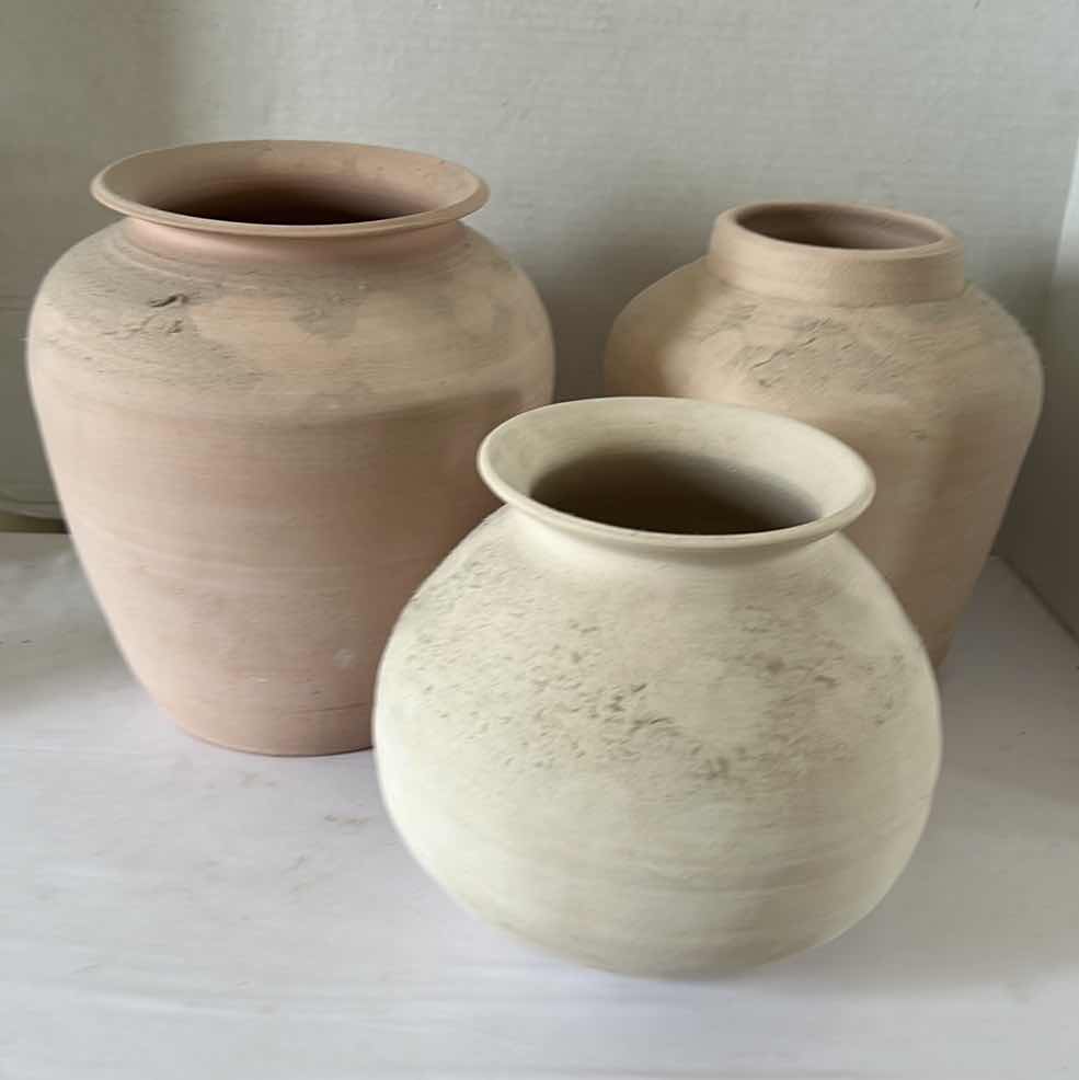 Photo 1 of 3 HAND SPUN POTTERY ( TALLEST H10”)