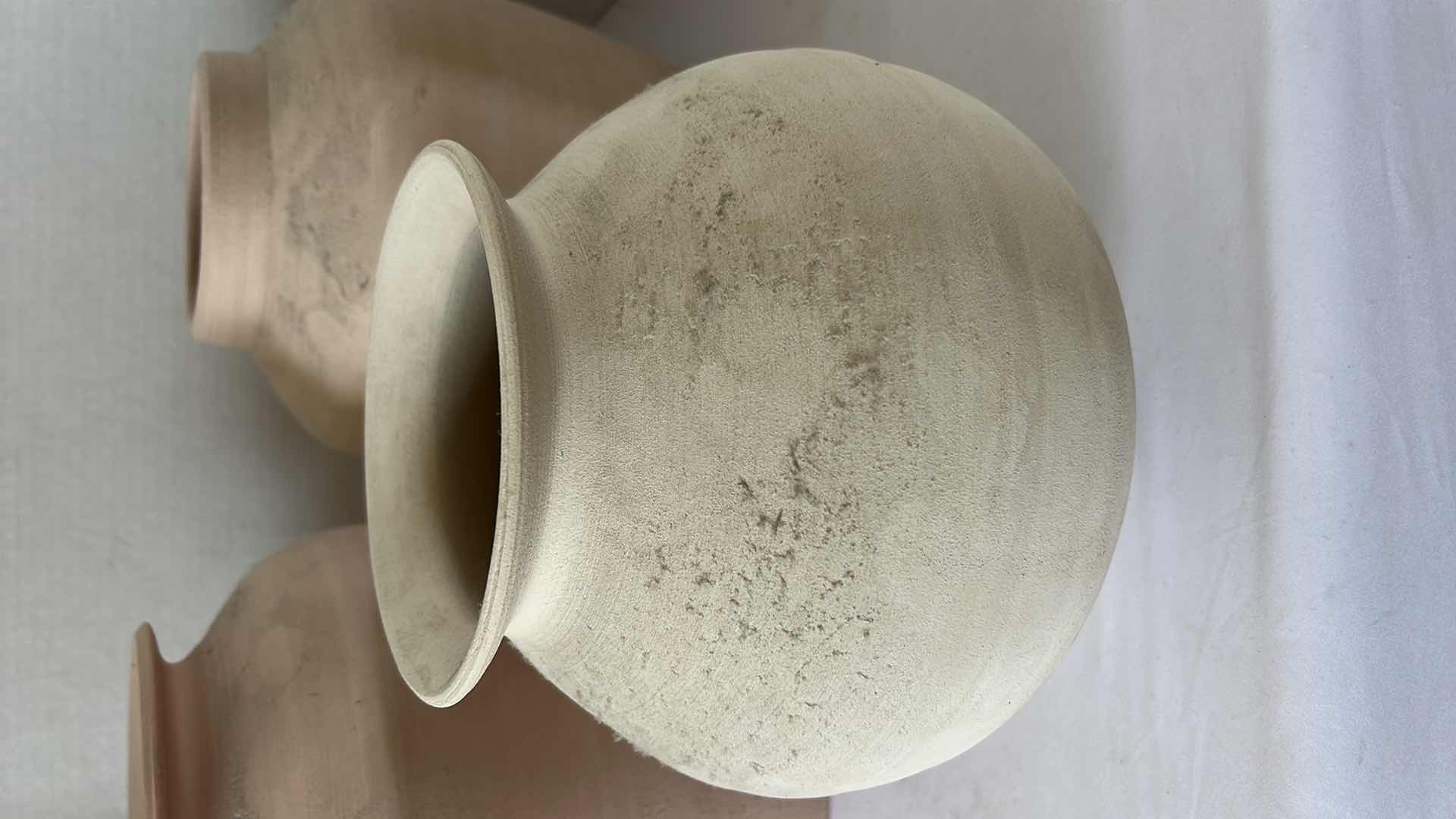 Photo 1 of 3 HAND SPUN POTTERY ( TALLEST H10”)