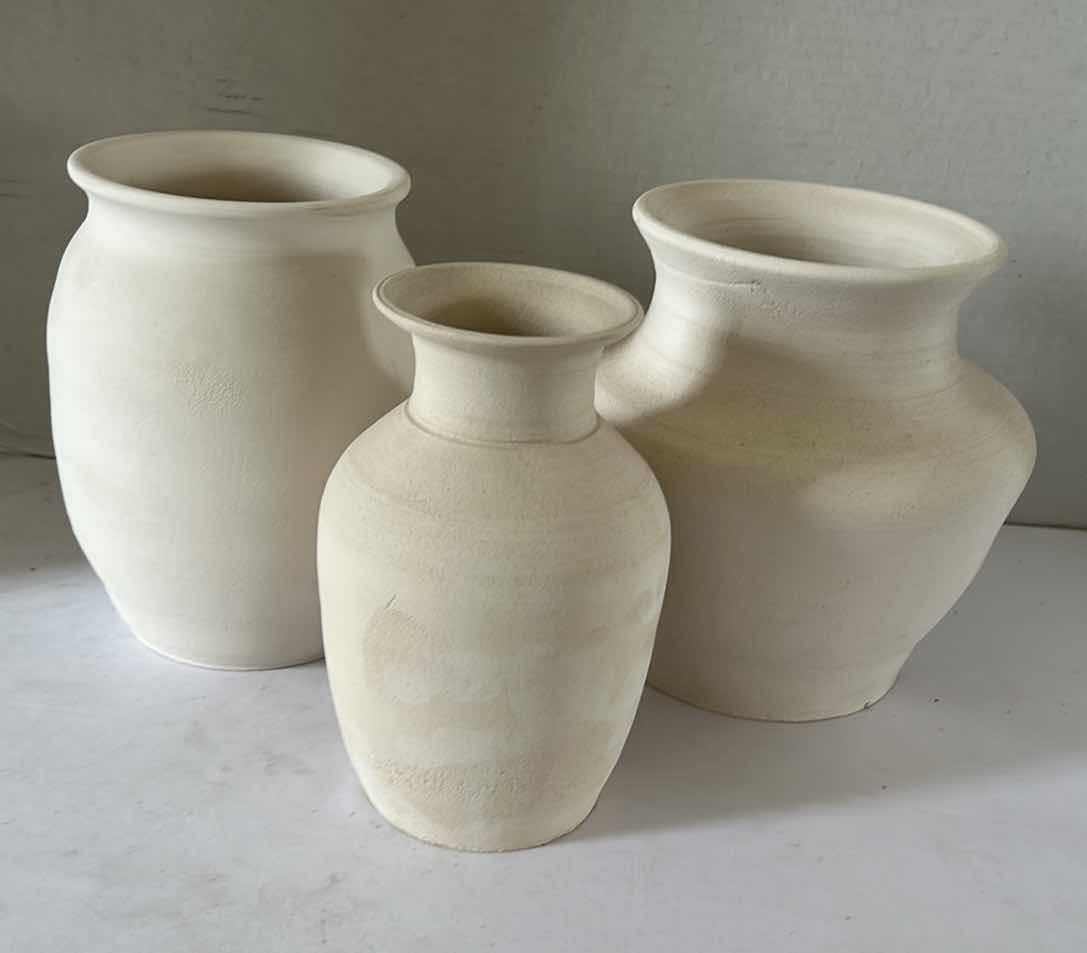 Photo 1 of 3 HAND SPUN POTTERY (TALLEST 8”)