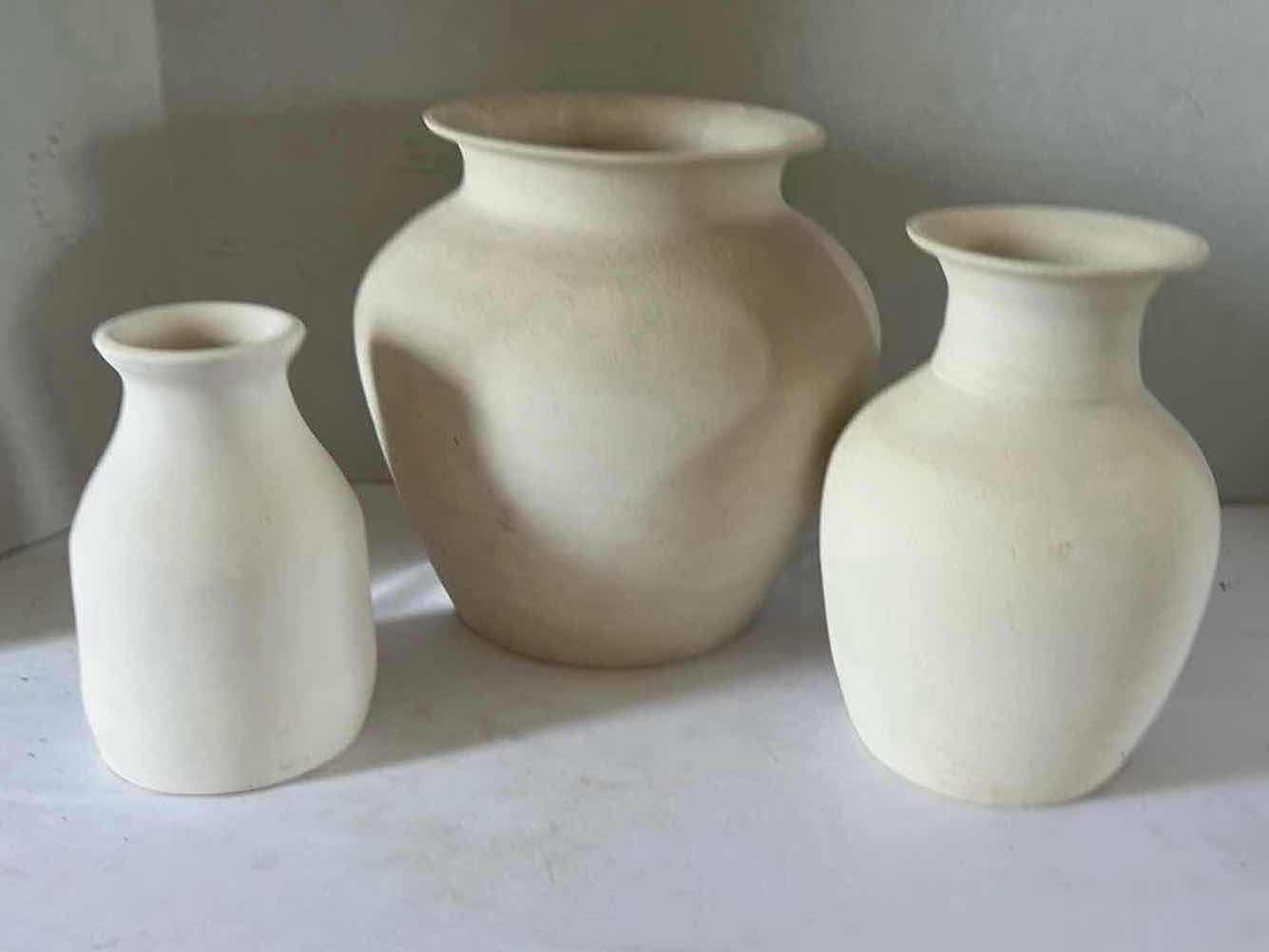 Photo 1 of 3 HAND SPUN POTTERY (TALLEST 9”)