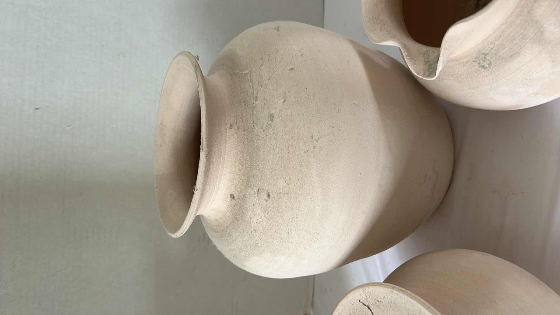 Photo 1 of 3 HAND SPUN POTTERY (TALLEST 11”)