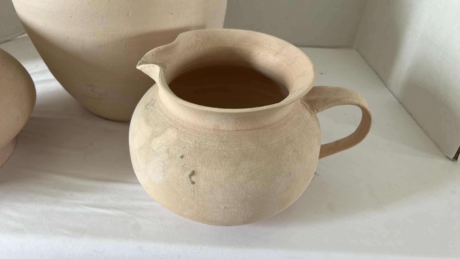 Photo 1 of 3 HAND SPUN POTTERY (TALLEST 11”)