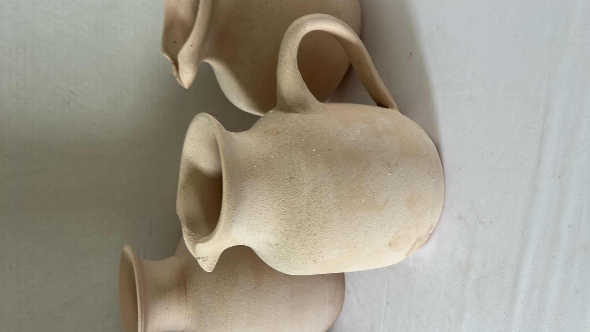 Photo 1 of 3 HAND SPUN POTTERY (TALLEST 9”)