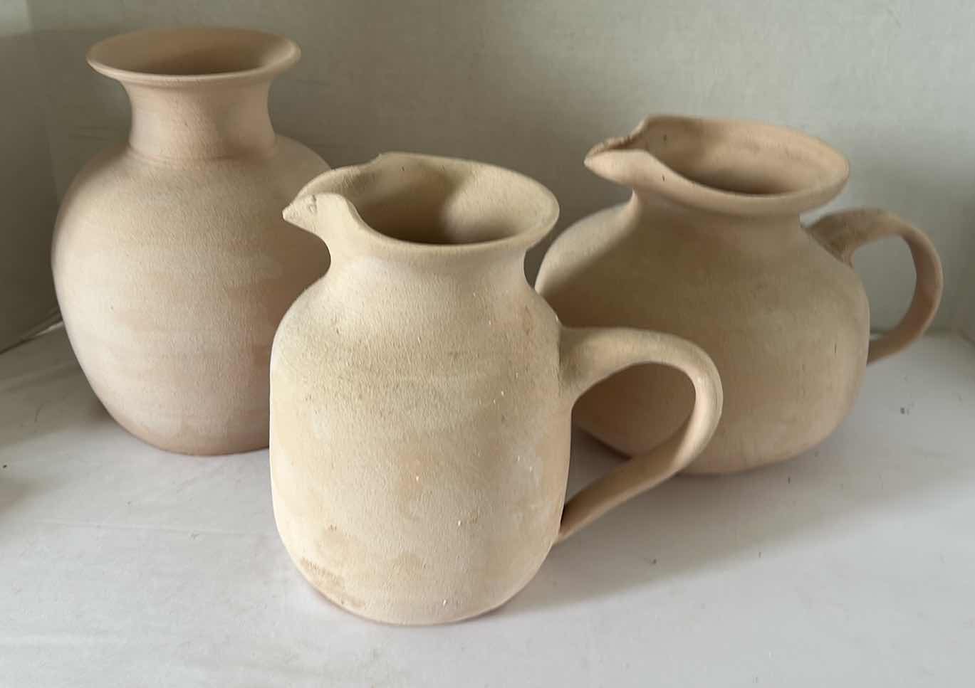 Photo 1 of 3 HAND SPUN POTTERY (TALLEST 9”)