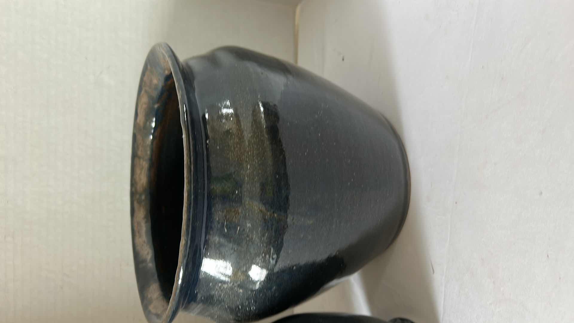 Photo 1 of 4 HAND SPUN GLAZED POTTERY (TALLEST 8”)