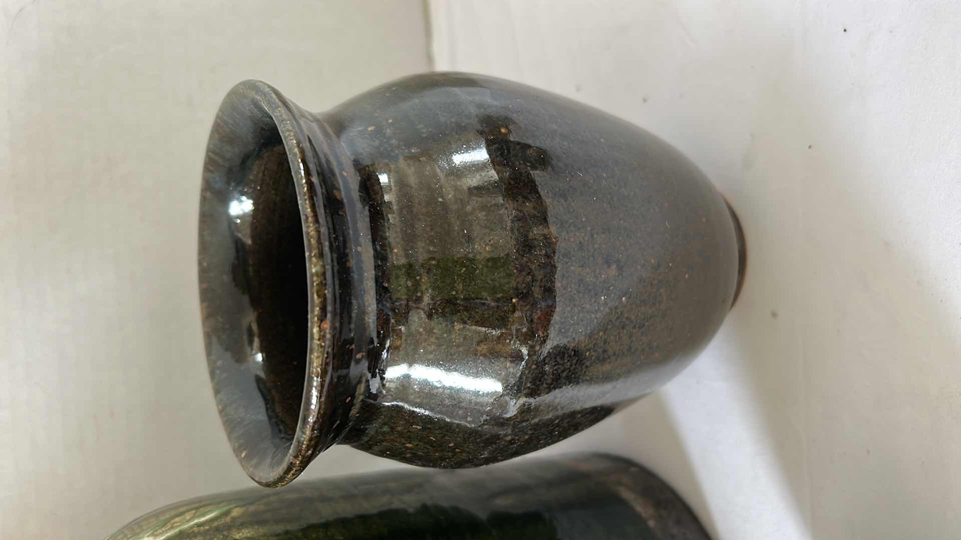 Photo 1 of 5 HAND SPUN GLAZED POTTERY (TALLEST 12.5”)