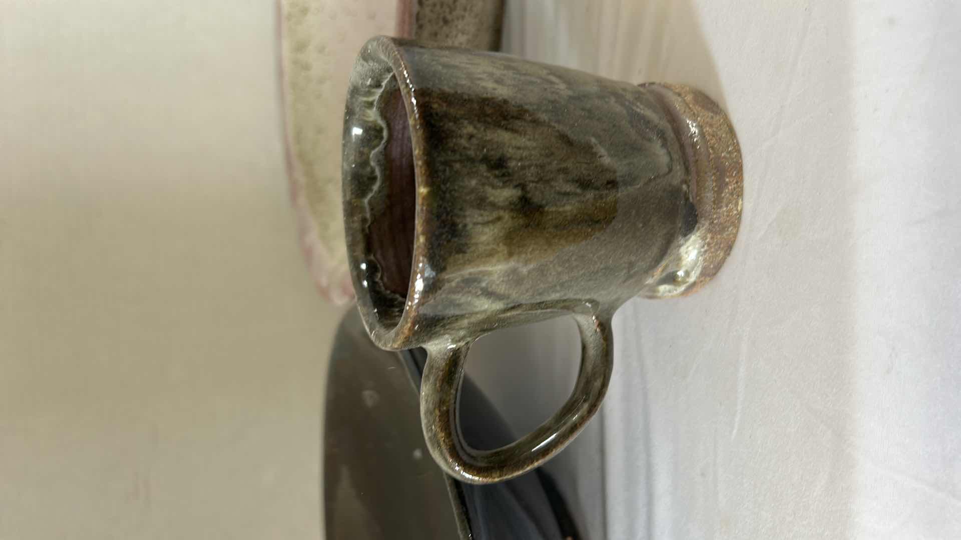 Photo 4 of 4 HAND SPUN GLAZED POTTERY