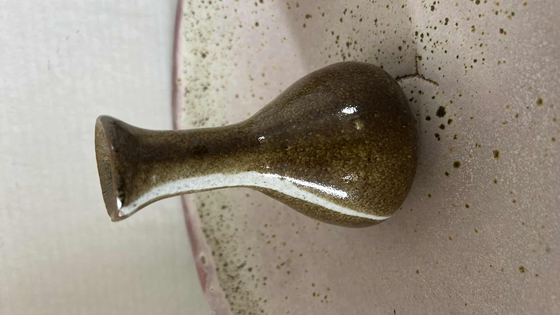 Photo 3 of 4 HAND SPUN GLAZED POTTERY