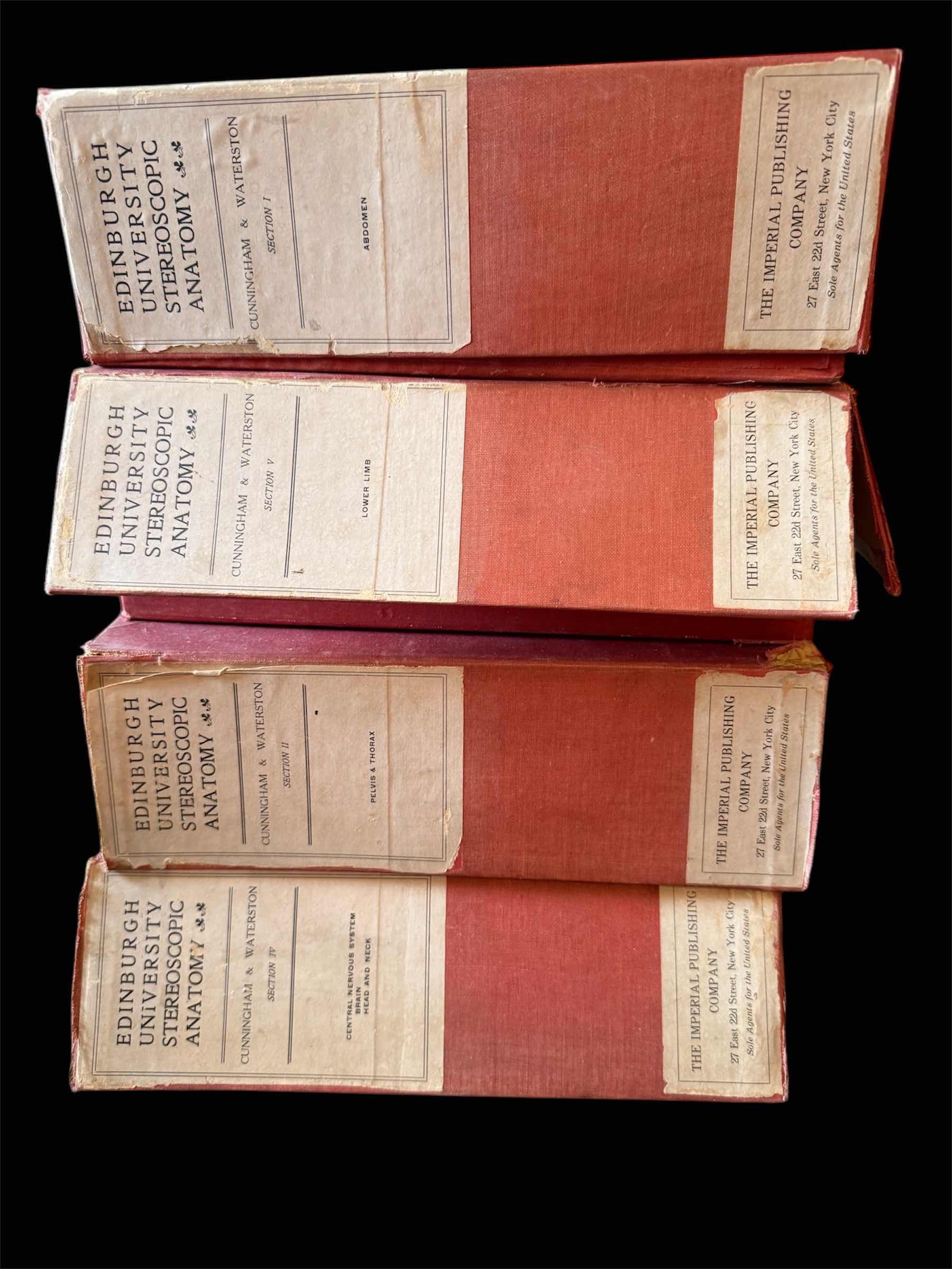 Photo 1 of 4 VOLUMES- RARE EDINBURGH UNIVERSITY STEREOSCOPIC ANATOMY