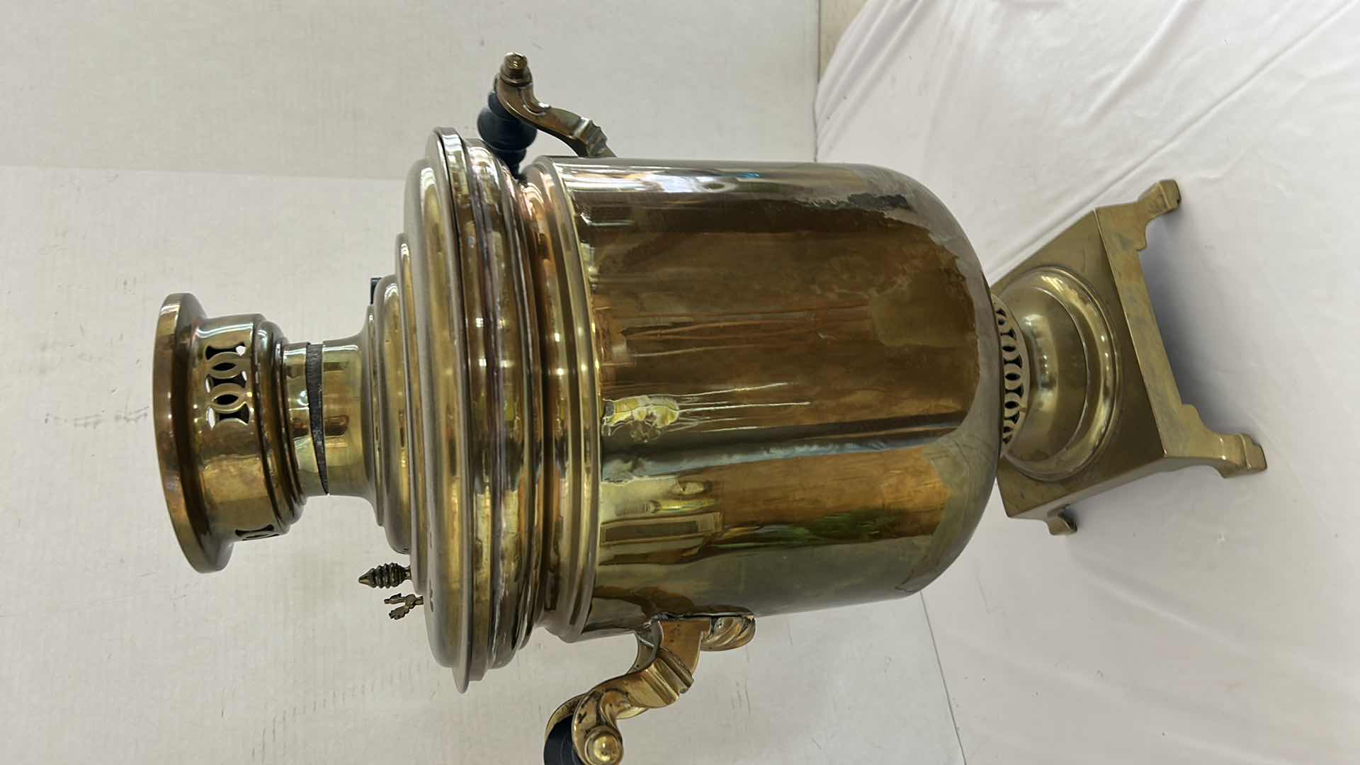 Photo 1 of ANTIQUE RUSSIAN BRASS SAMOVAR H21”