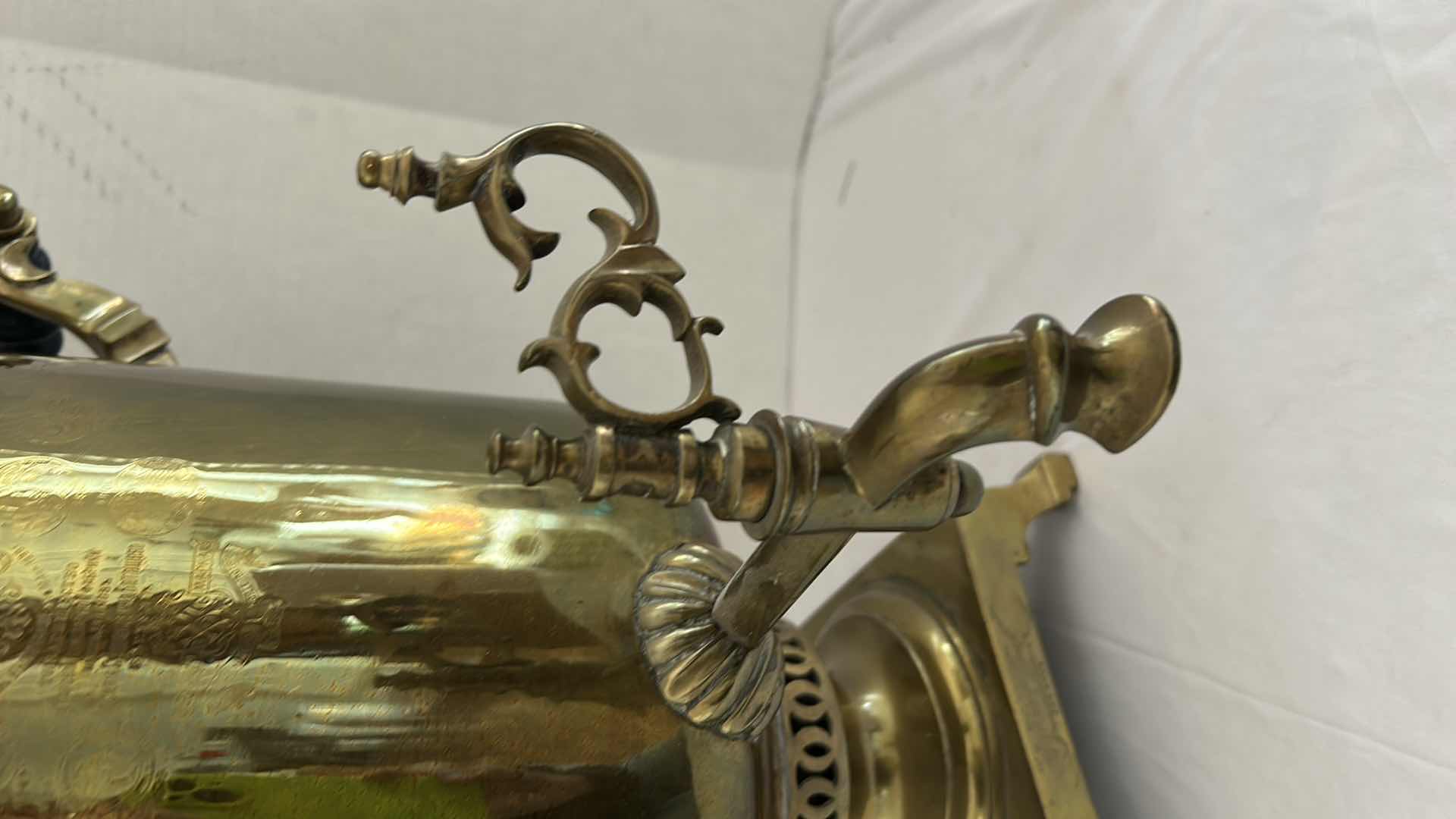 Photo 1 of ANTIQUE RUSSIAN BRASS SAMOVAR H21”